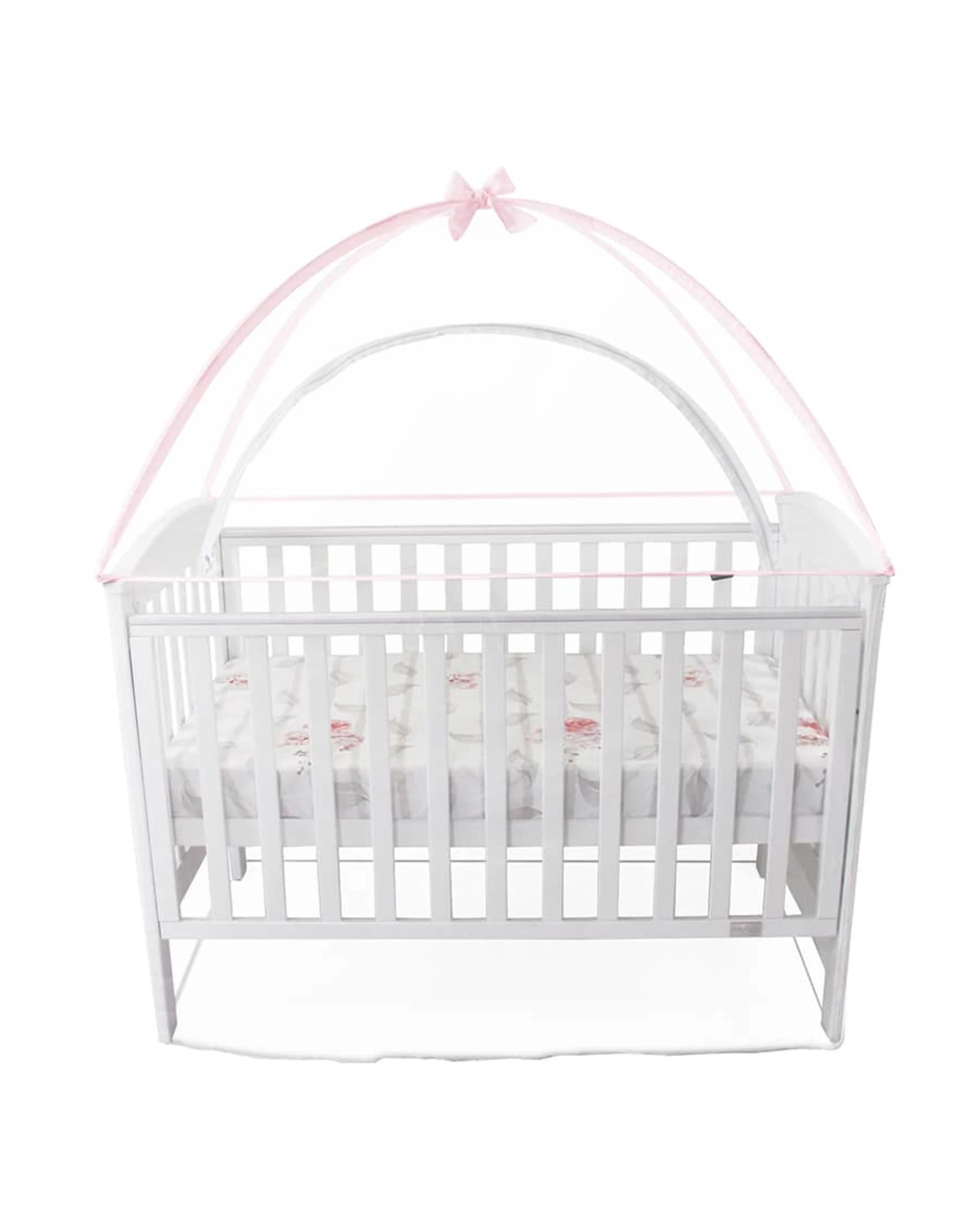 5 Babyhood Cot Canopy Net Compact Size - Colours & Pink Compact Size, 5 of 5