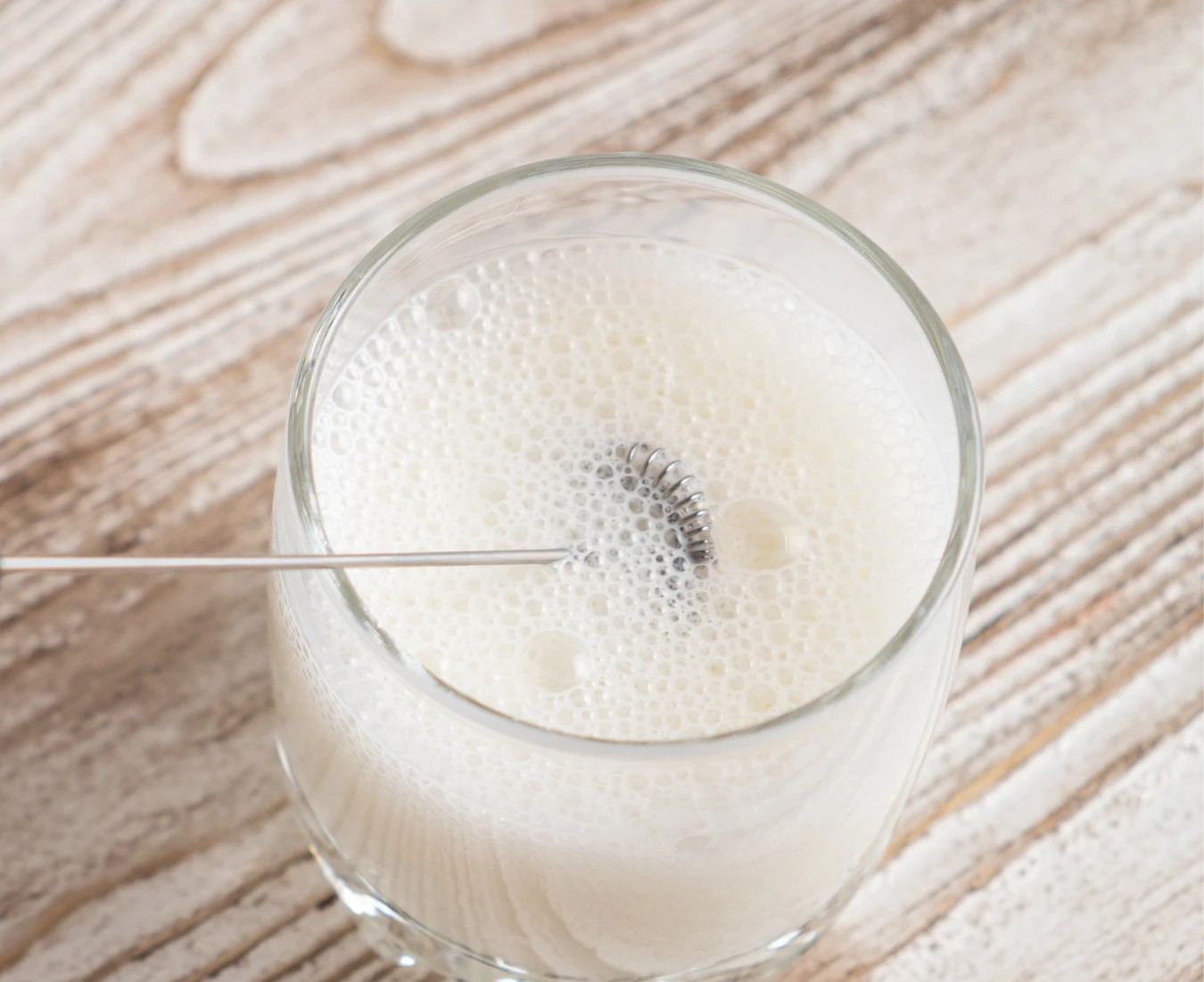 4 Auspure Milk Frother Handheld Electric Whisk Brown Wood, 4 of 4