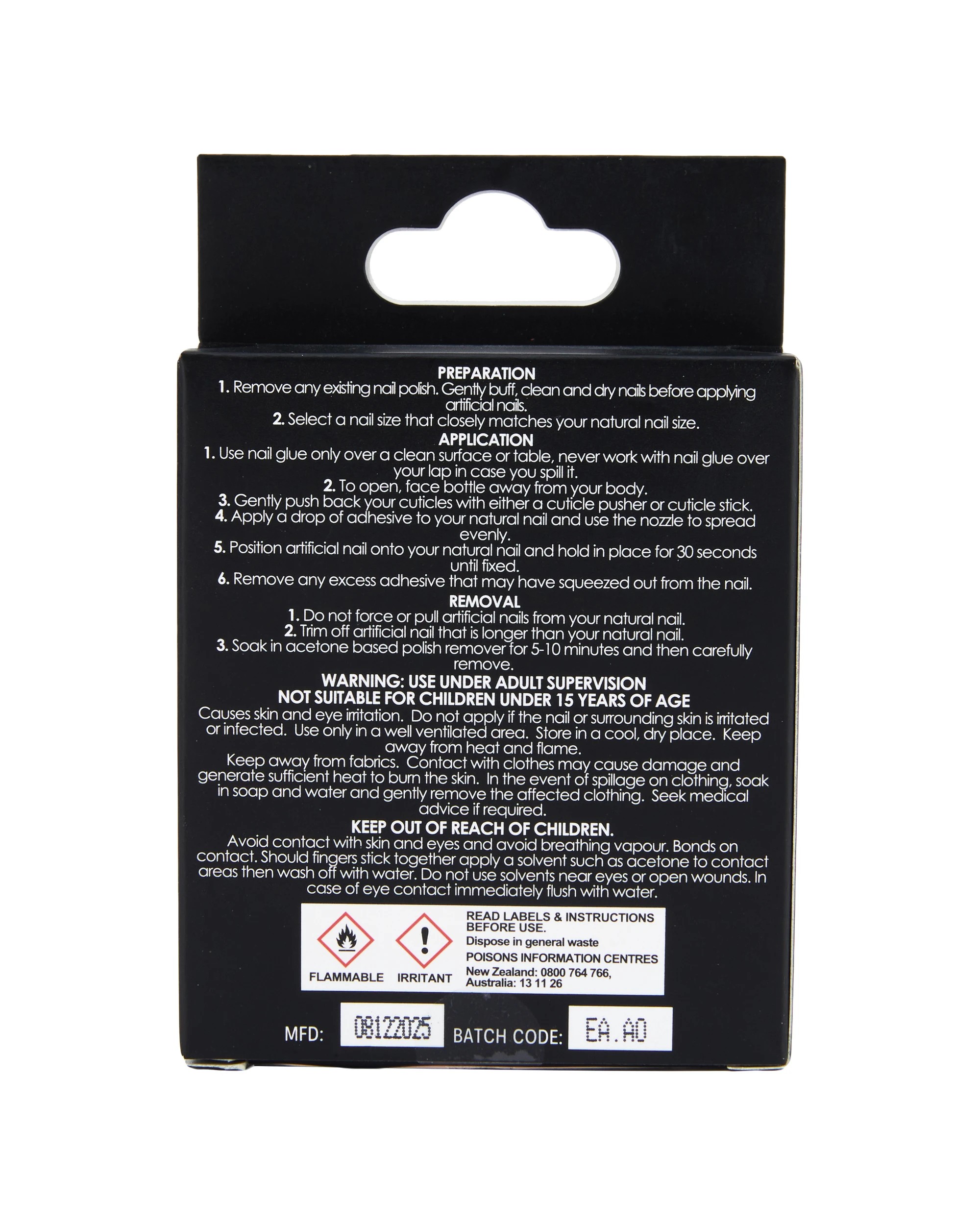 4 OXX Cosmetics 24 Pack Artificial Nails with Adhesive - Almond Shape, Fuchsia Pink Flowers And 3D Bubbles, 4 of 4