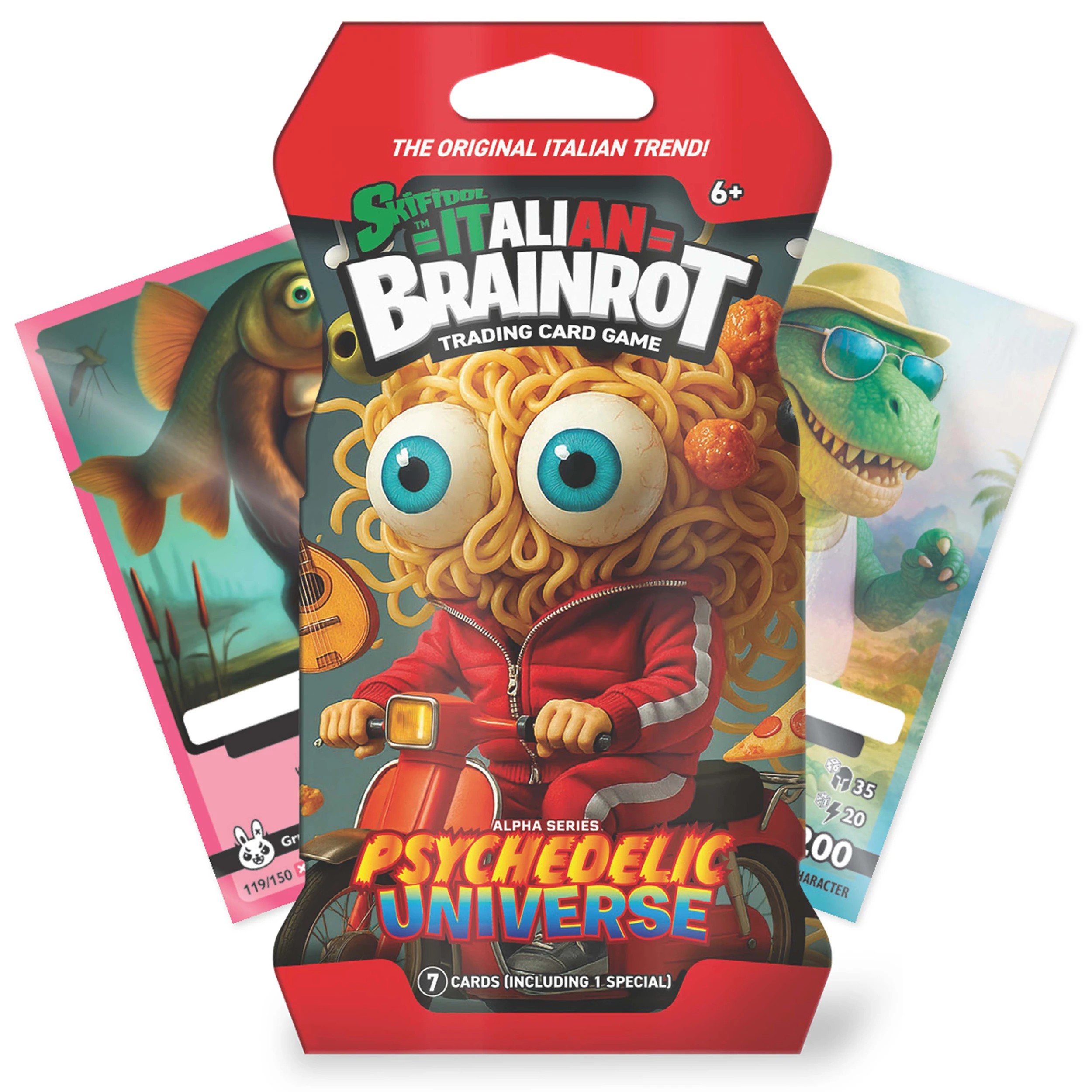 6 Skifidol Italian Brainrot Trading Card Game Blister - Assorted, 6 of 9