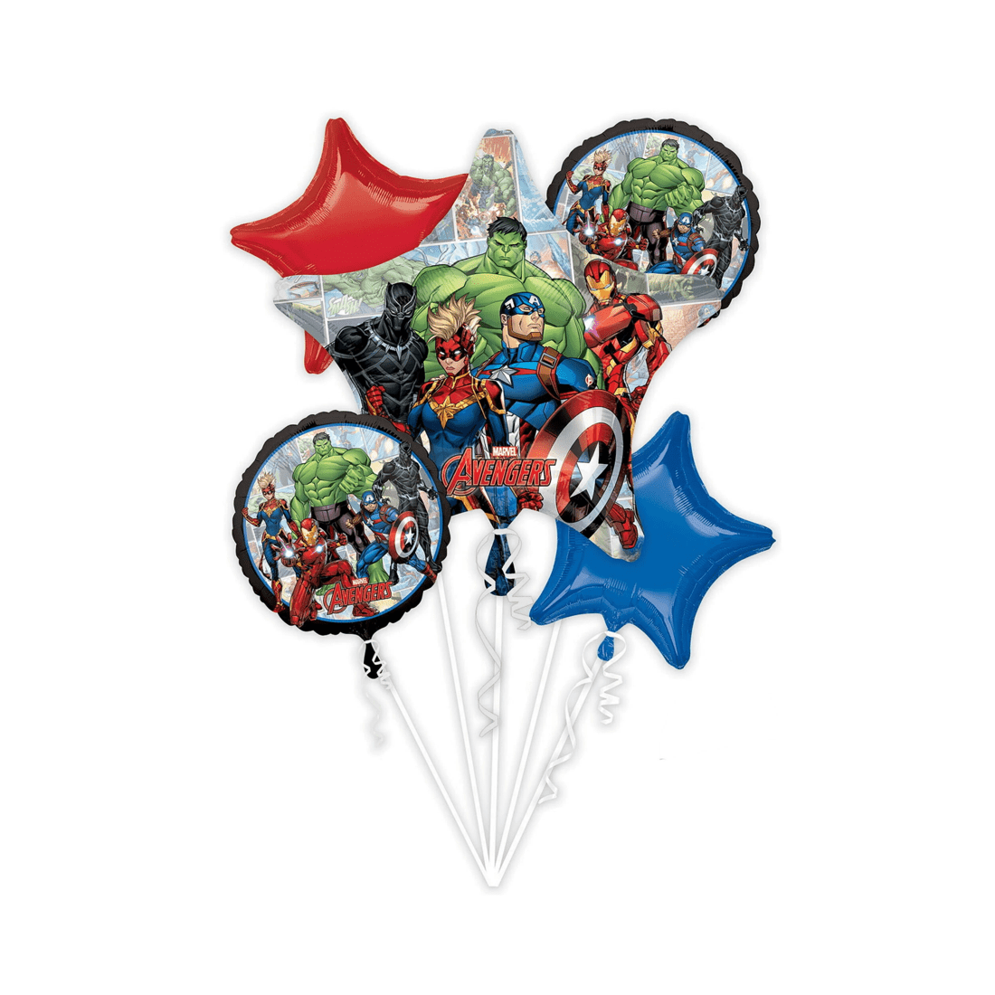 1 Anagram Marvel Avengers Powers Unite Helium Balloon Bouquet, 1 of 1