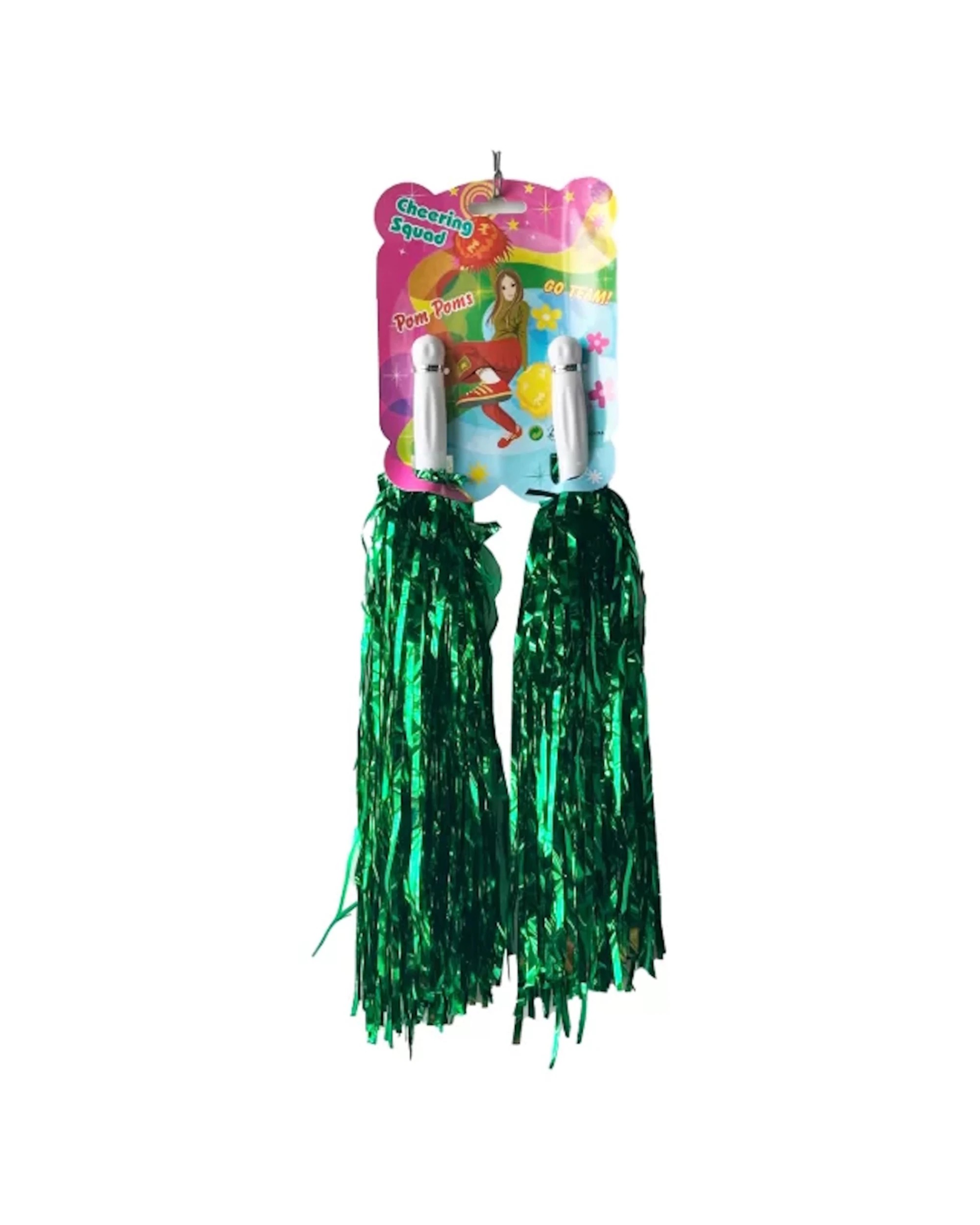 2 Partyrama Pom Poms Set of 2 - Green, 2 of 2