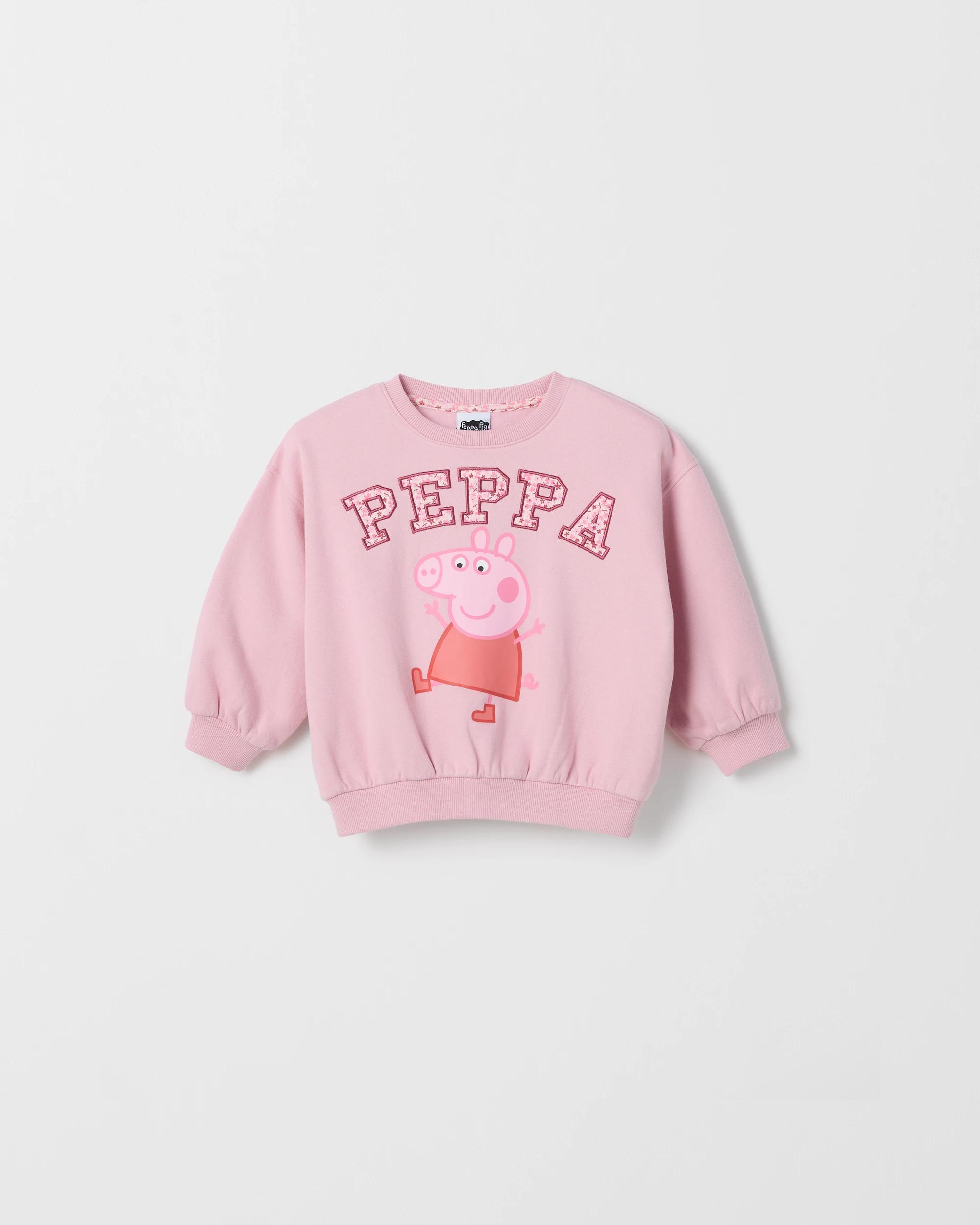 1 Peppa Pig Australian Cotton Blend Fleece Top PINK, 1 of 1