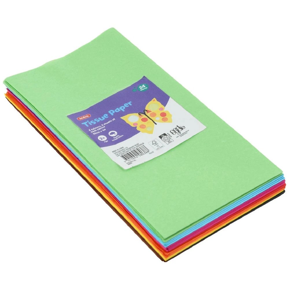 1 Kadink Tissue Paper 50cm x 1m Assorted 24 Pack, 1 of 4