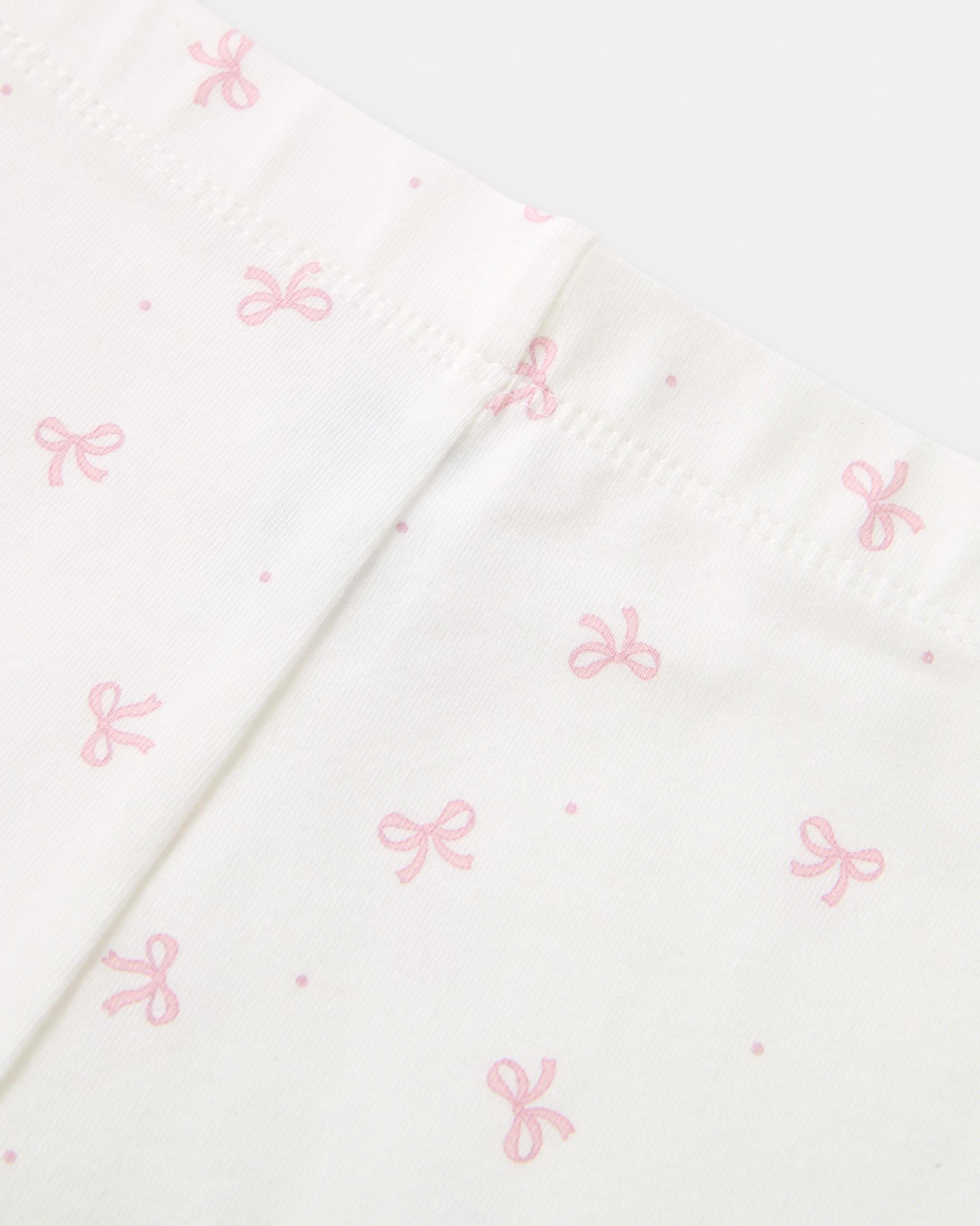 6 3 Pack Cotton Leggings Pnk Gingh, 6 of 8