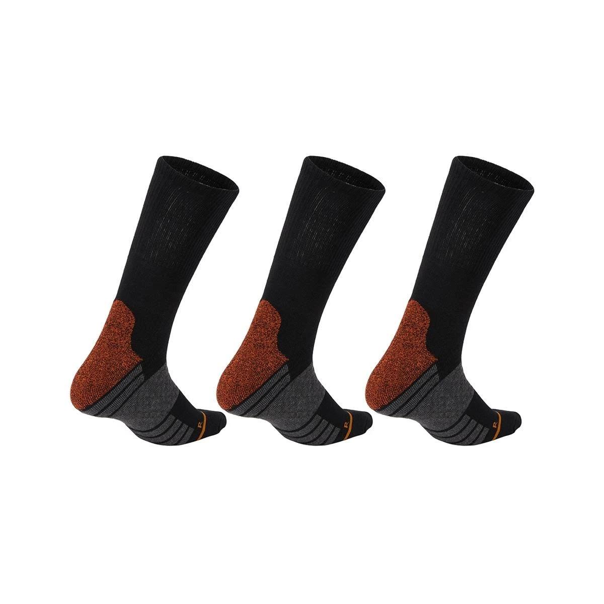 2 3 Pack Anti Odour Boot Socks BLACK, 2 of 3