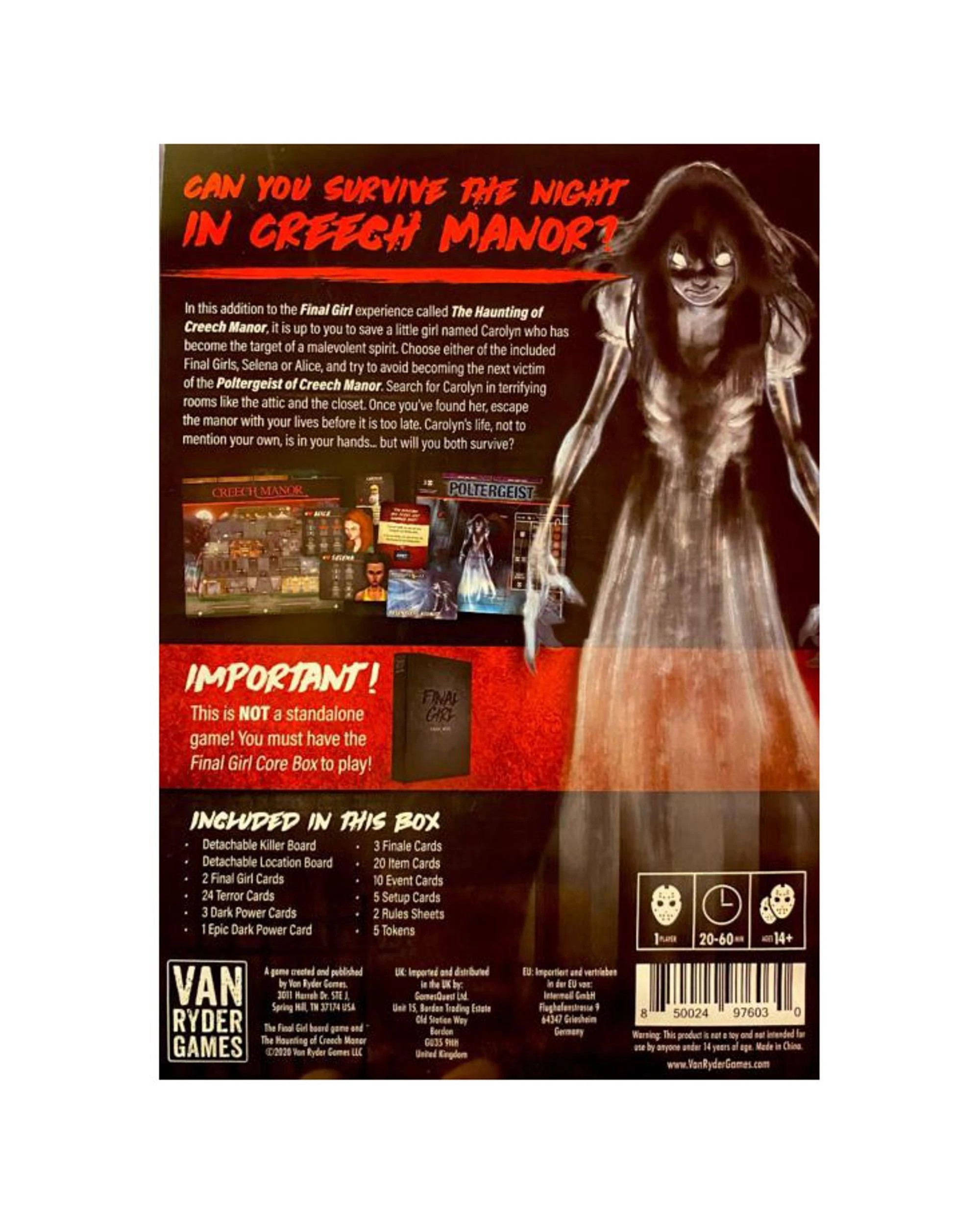 2 Final Girl Feature Film Series 1 Haunting of Creech Manor Board Game, 2 of 2