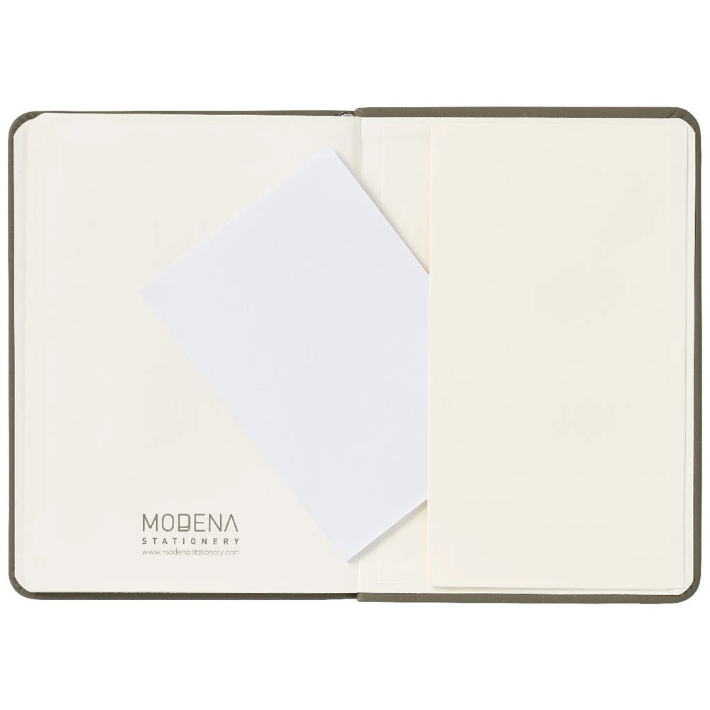 5 Modena A6 PU Plain Notebook Olive, 5 of 5