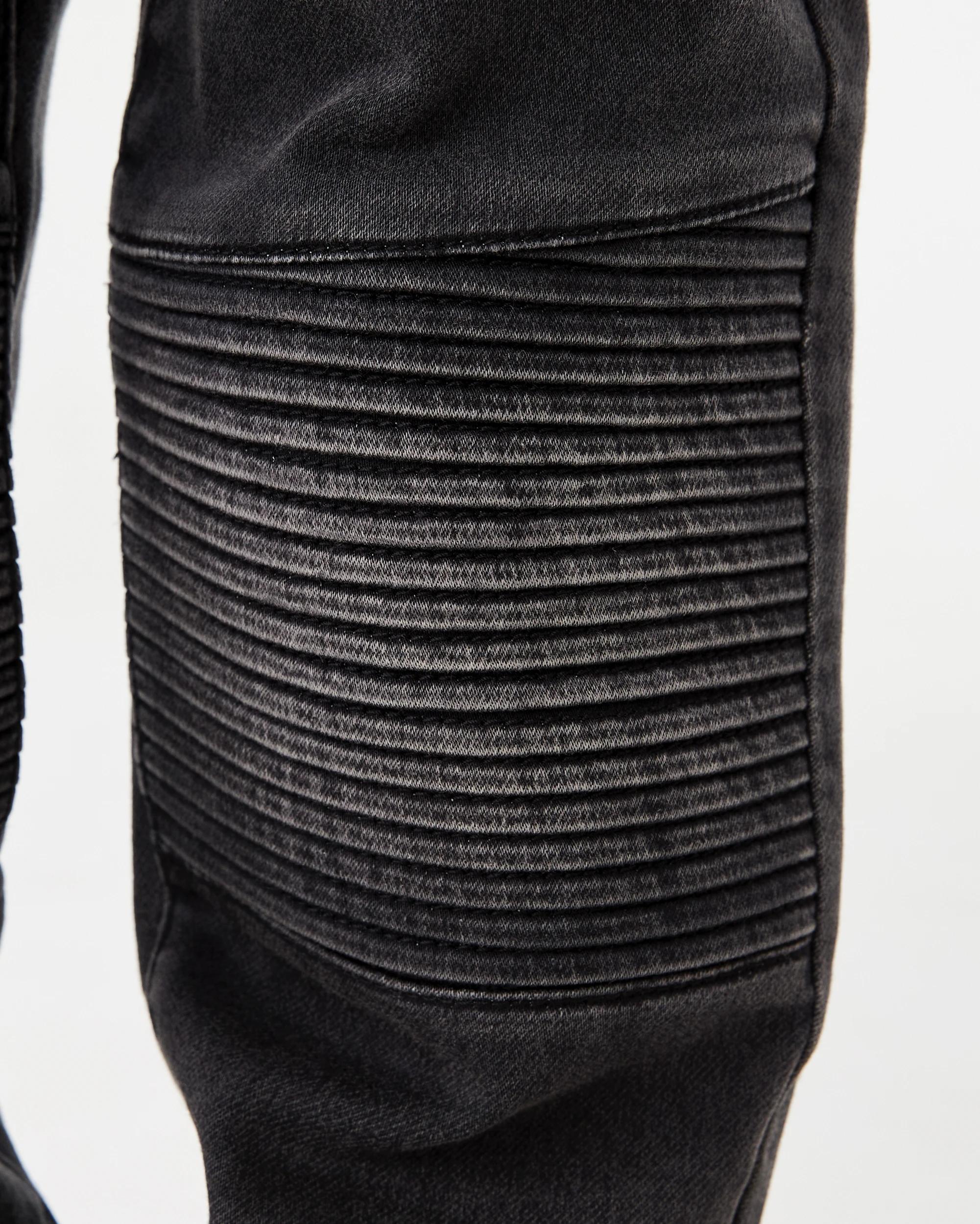 5 Moto Denim Jeans Blk L Wash, 5 of 7