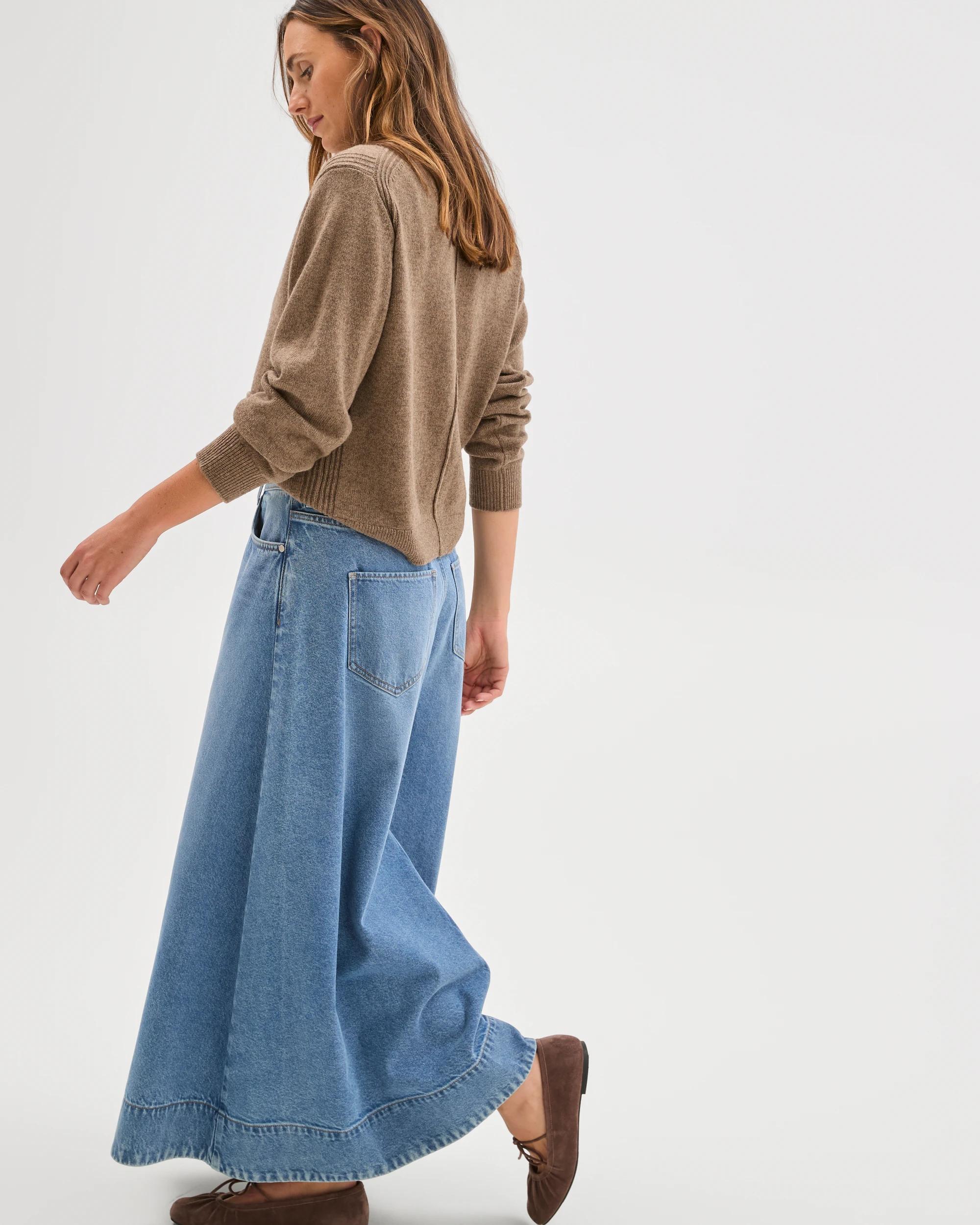 3 Target Denim Denim Maxi Skirt VINTAGE INDIGO, 3 of 6