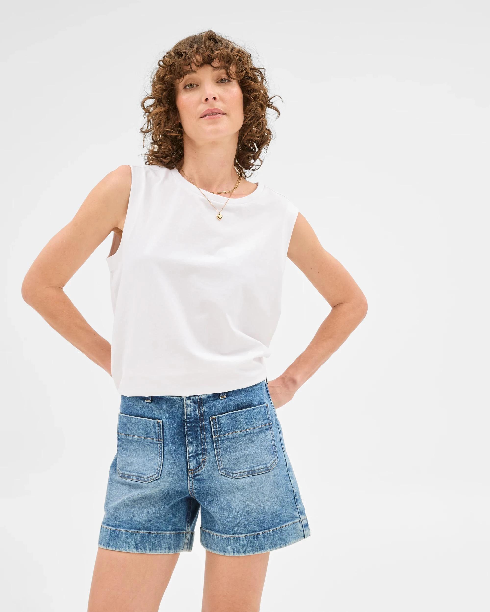 7 Target Denim Shorts - Mila HAZY BLUE, 7 of 7