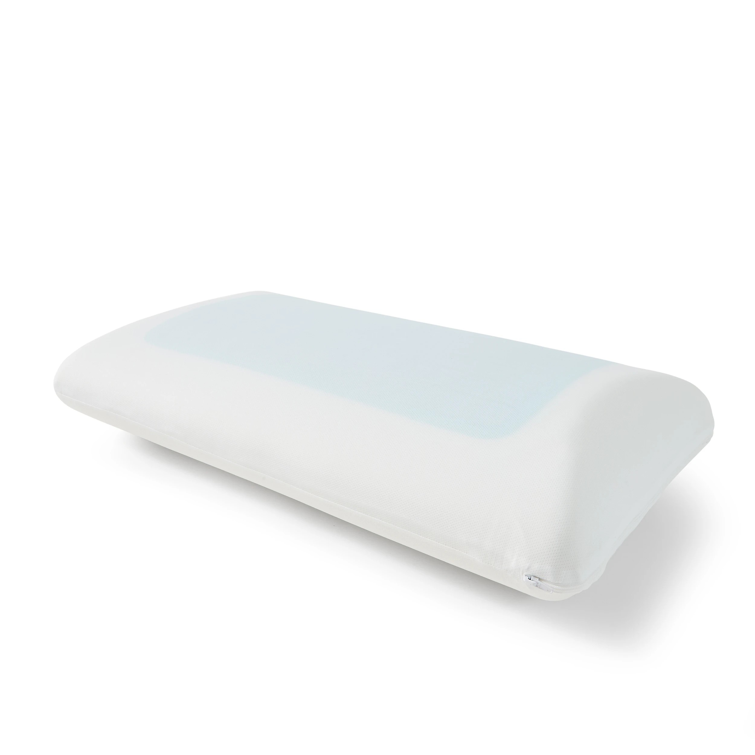 3 Superior Cooling Gel Top Memory Foam Pillow - High Profile, White, 3 of 6
