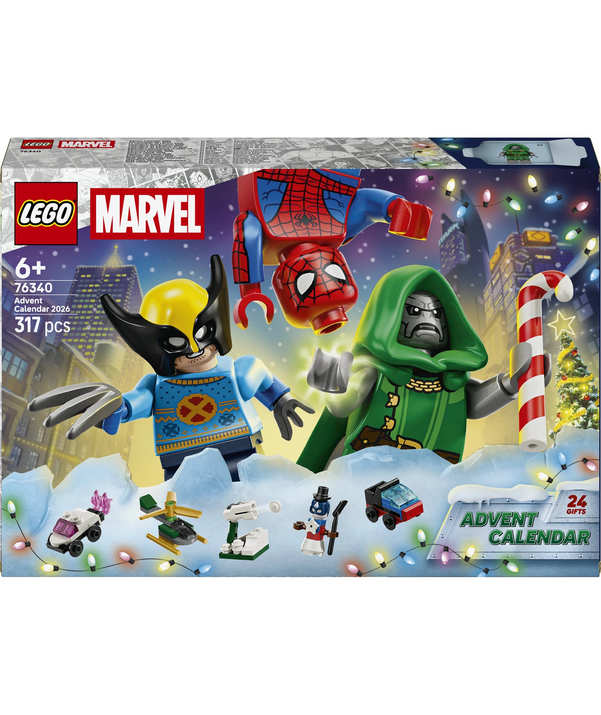 1 LEGO Super Heroes Marvel Advent Calendar 2026 76340, 1 of 11