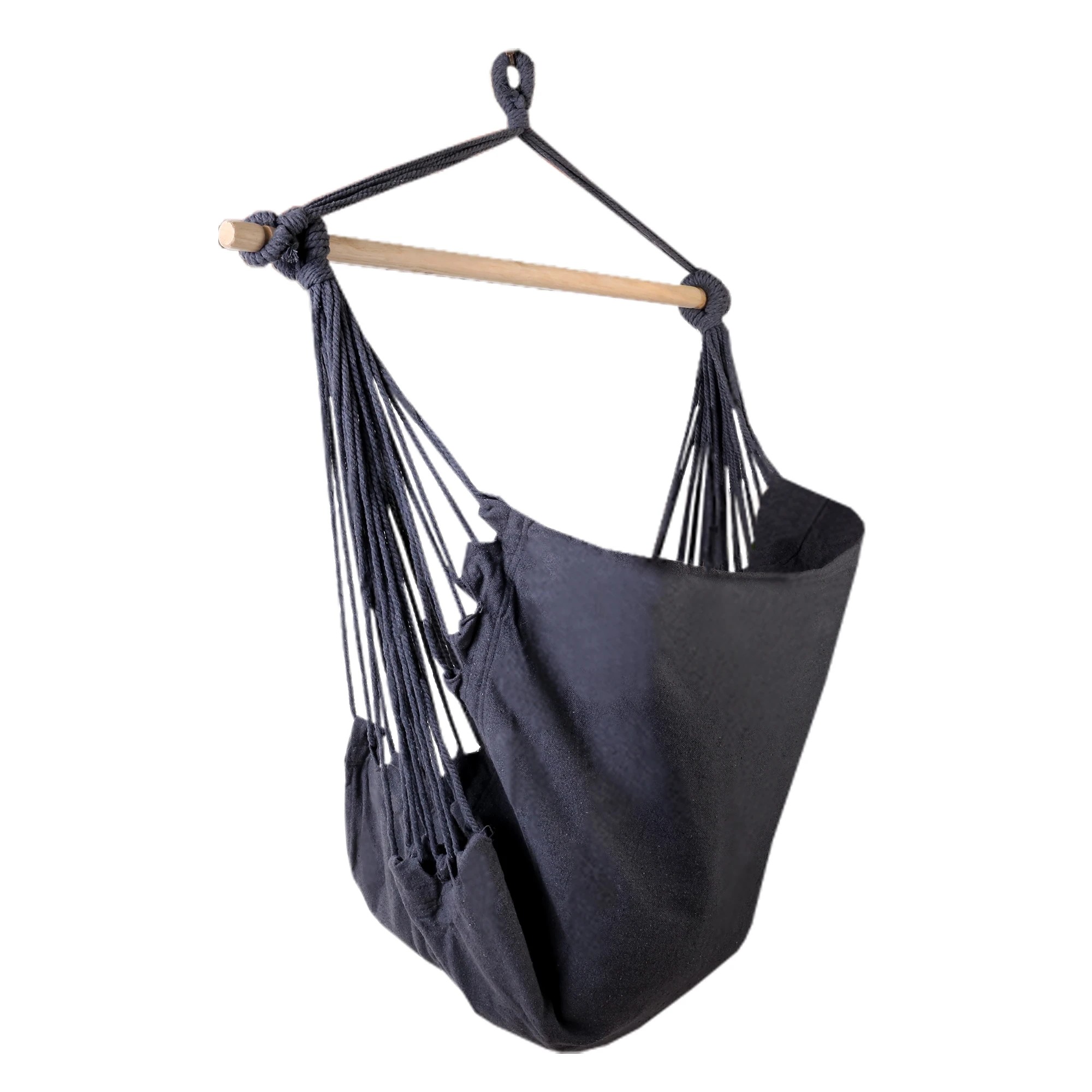 3 Gardeon Hammock Chair Outdoor Camping Hanging Hammocks Cushion Pillow - Grey, 3 of 7