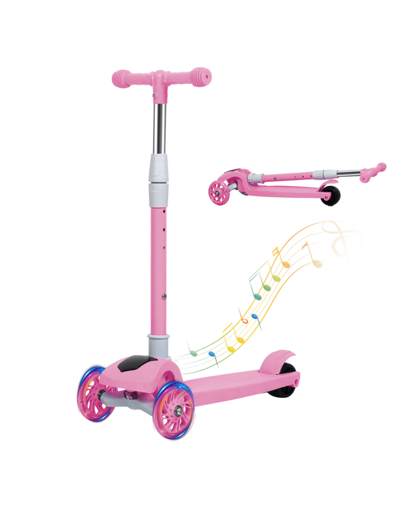 Bopeep Foldable Kids Scooter Pink