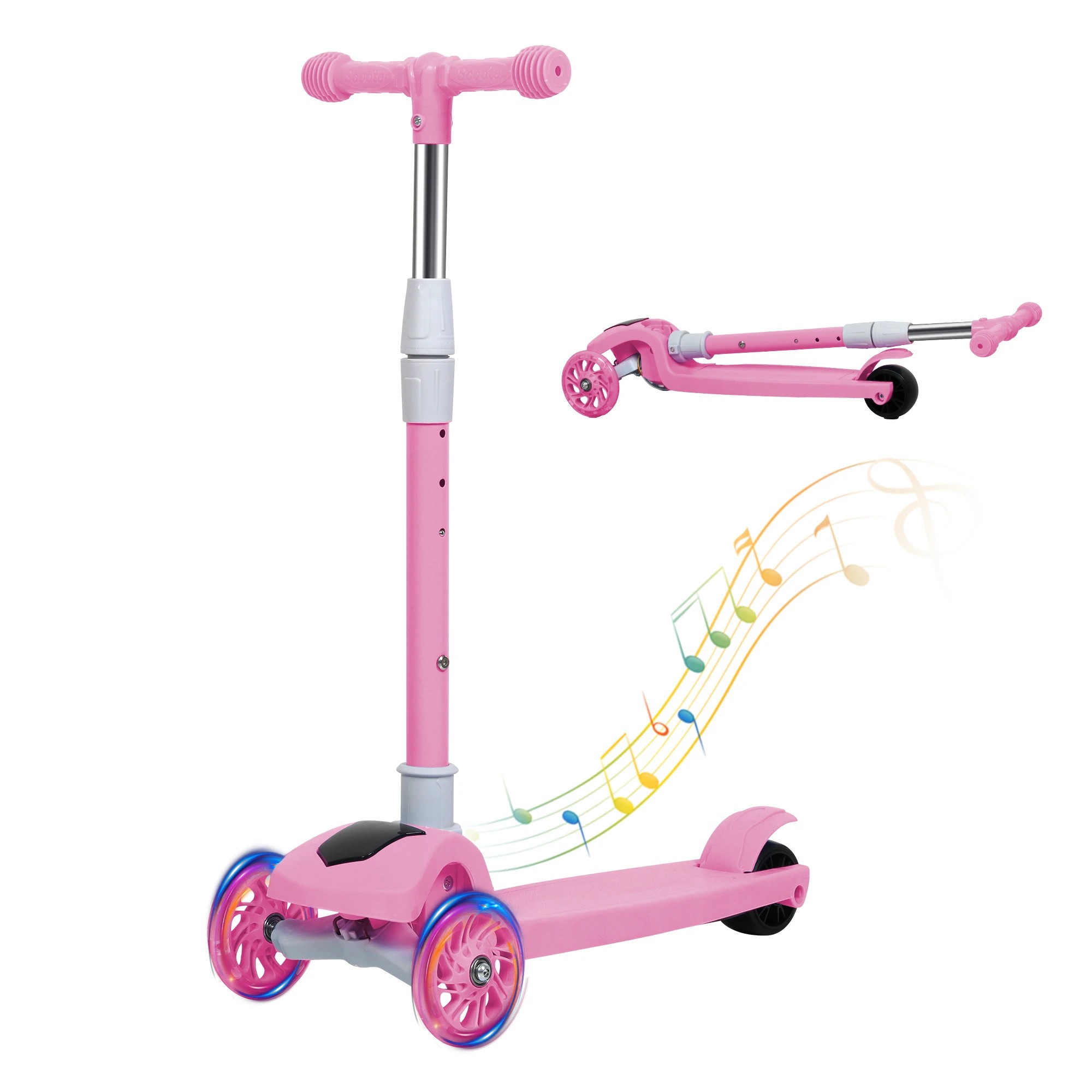 1 Bopeep Foldable Kids Scooter Pink, 1 of 6