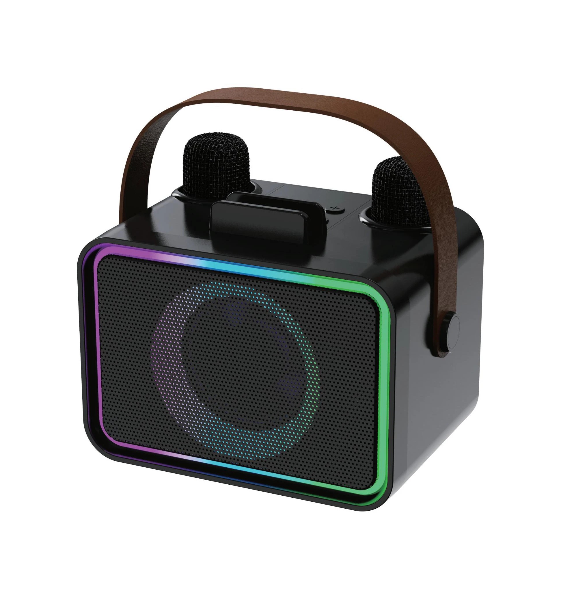 1 8W Karaoke Speaker with 2 Mic, 1 of 6