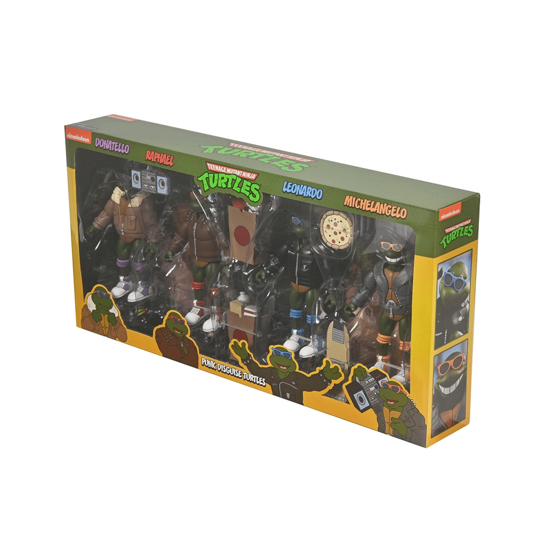 8 NECA Teenage Mutant Ninja Turtles Cartoon Punk Turtles 7 inch Action Figure 4 Pack, 8 of 8