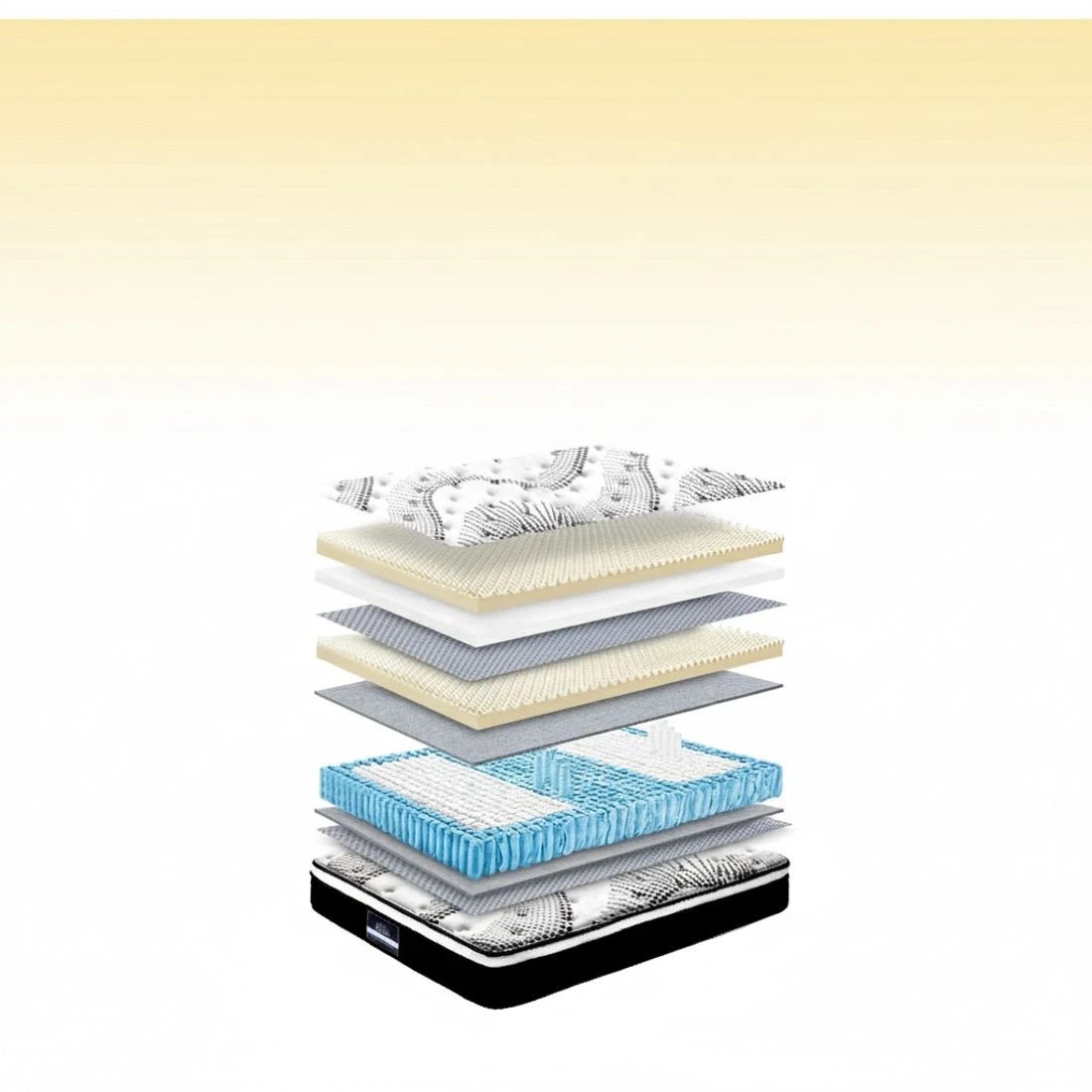 6 Giselle Bedding 32cm Mattress Euro Top Single - Single Bed - Multi, 6 of 10