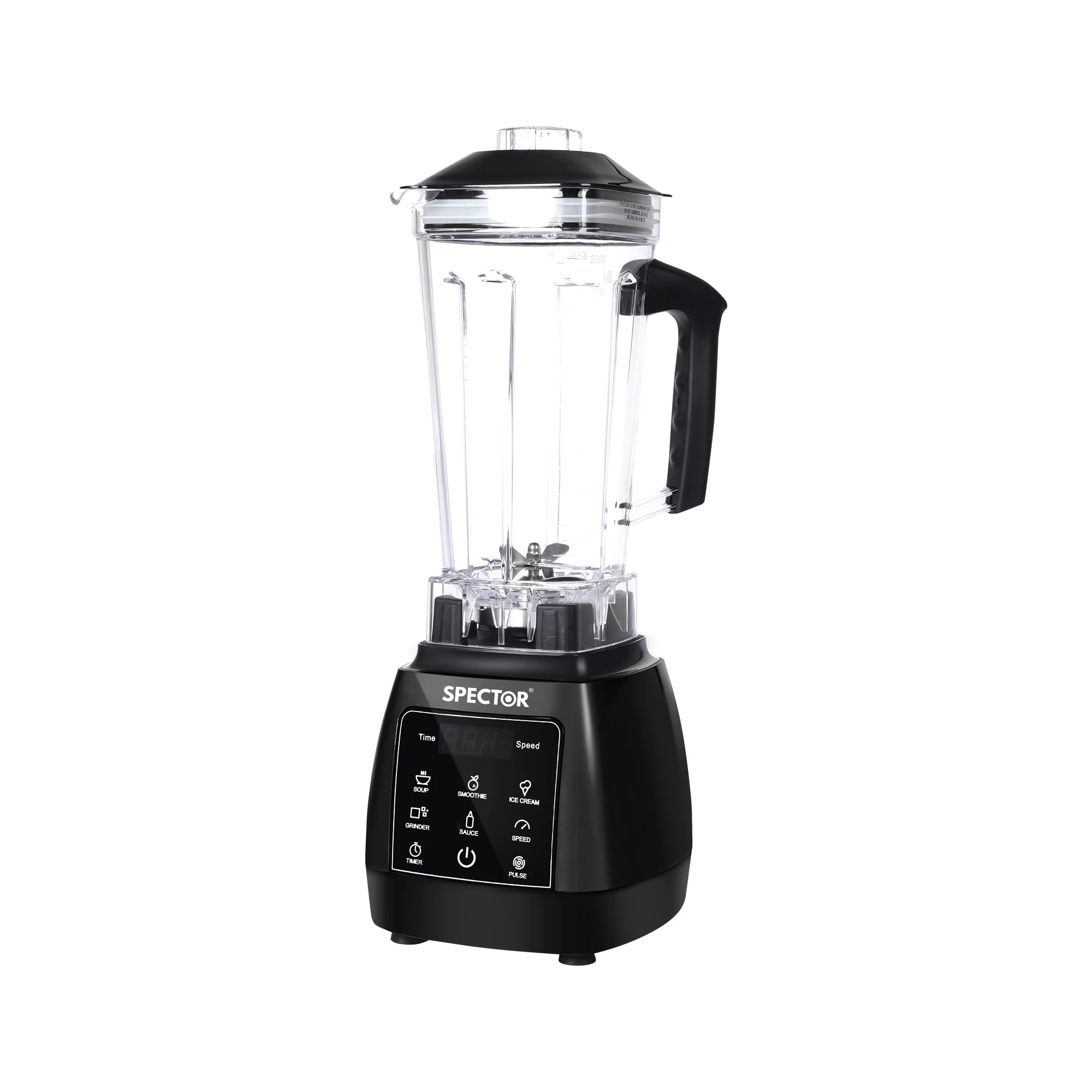 1 Spector 2l Commercial Blender - Black, 1 of 4