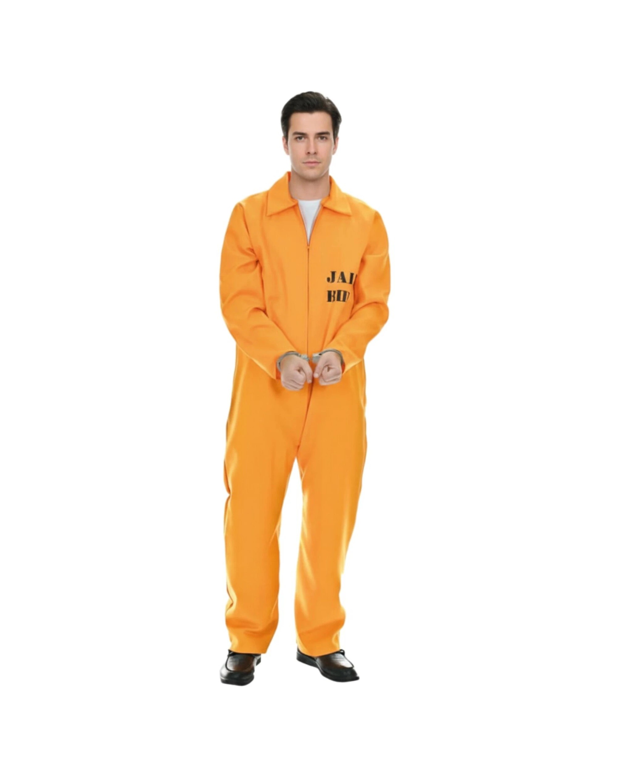 1 BR Costumes Adult Jail Convict Costume with Long Sleeve Design, 1 of 1