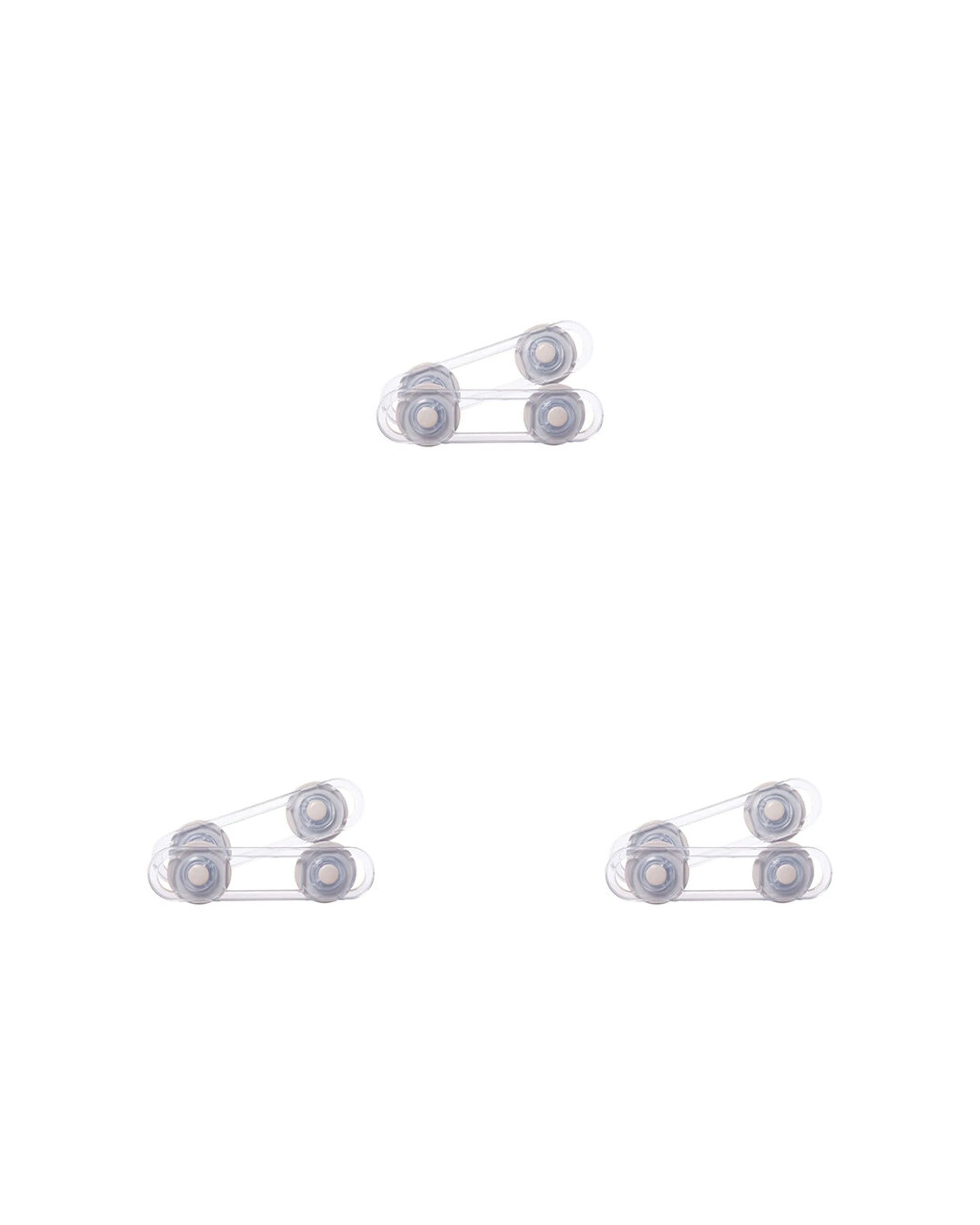 1 Dreambaby 3x 2pc Mini Multi-Purpose Latches Replacement Straps Adhesive - Clear, 1 of 3
