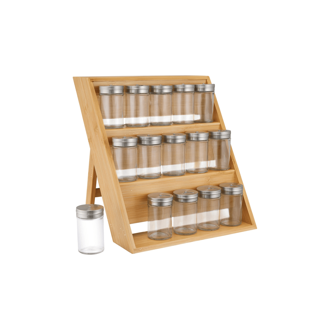 2 Maxwell & Williams 16pc Spice Rack Sleek Design Kitchen Storage Organiser
 - Green, 2 of 3