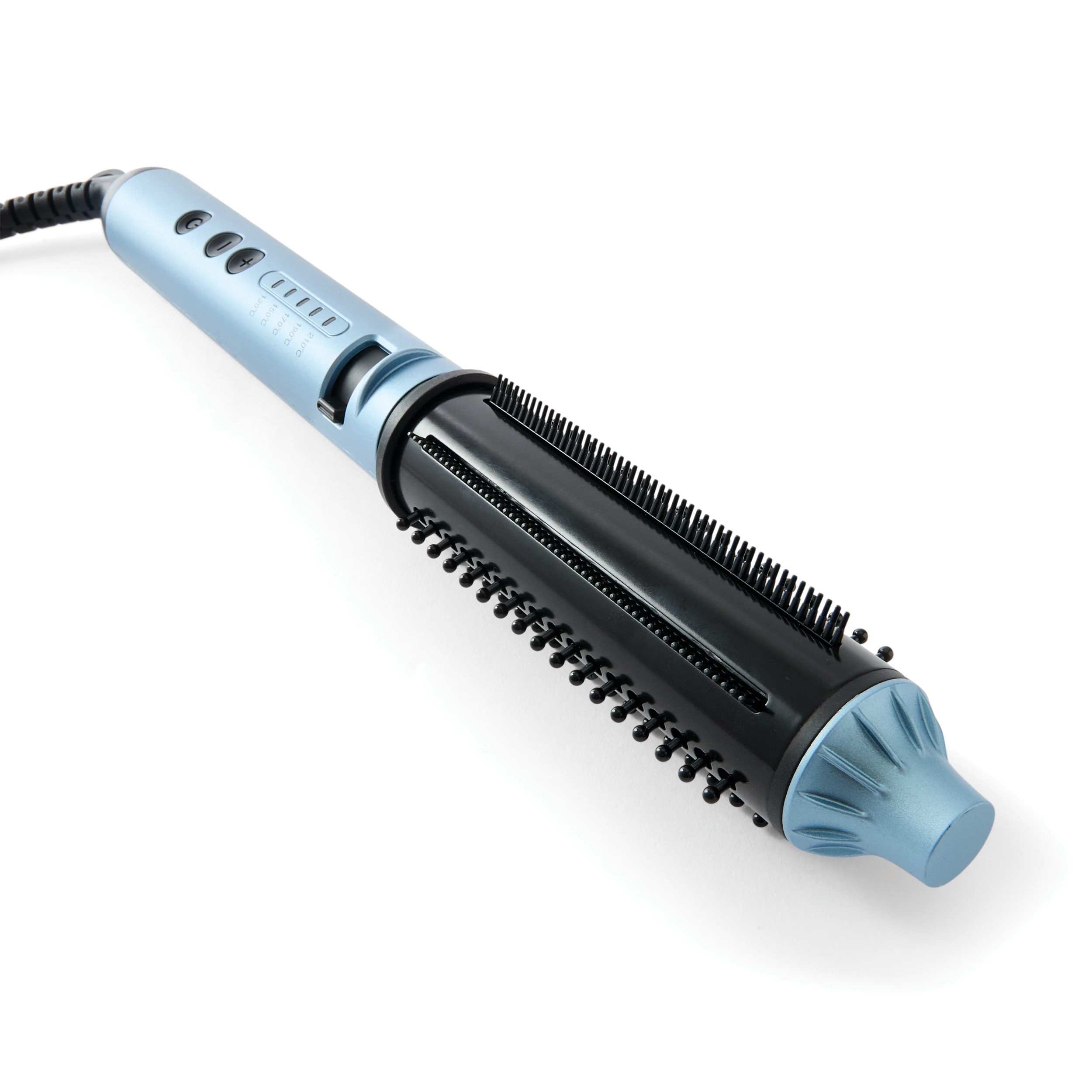 7 Retractable Curling Brush - Blue, 7 of 9