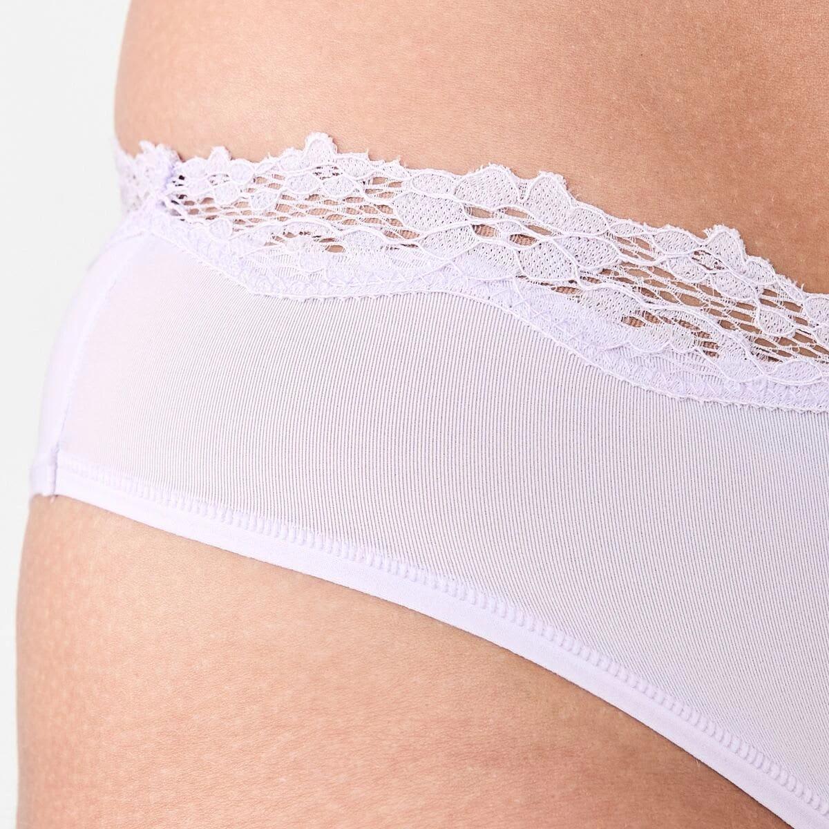 9 3 Pack Super Soft Lace Bikini Briefs LAVENDER FLORAL, MIDNIGHT, LILY LAVENDER, 9 of 9