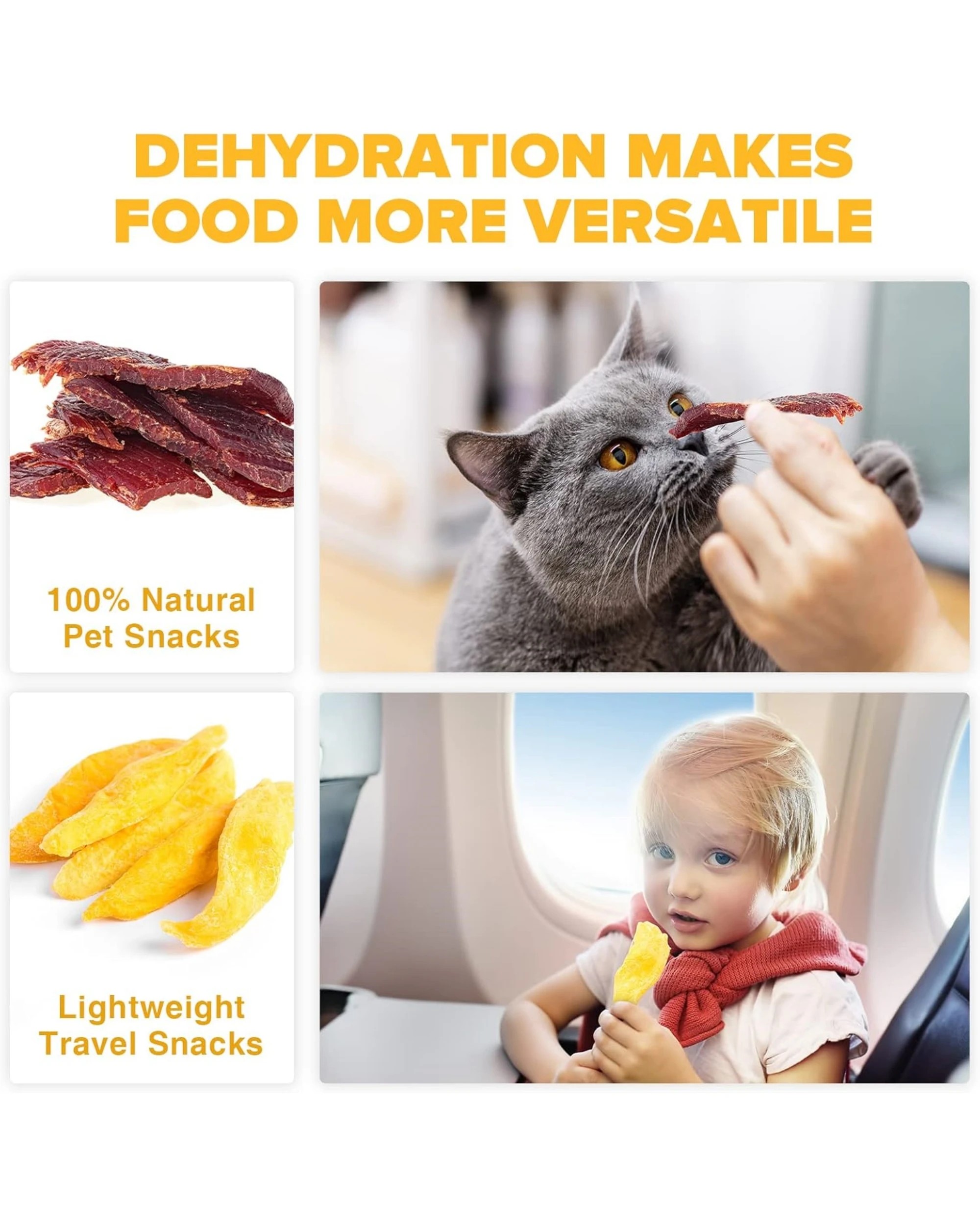 4 Advwin 5 Trays Food Dehydrator Black, 4 of 7