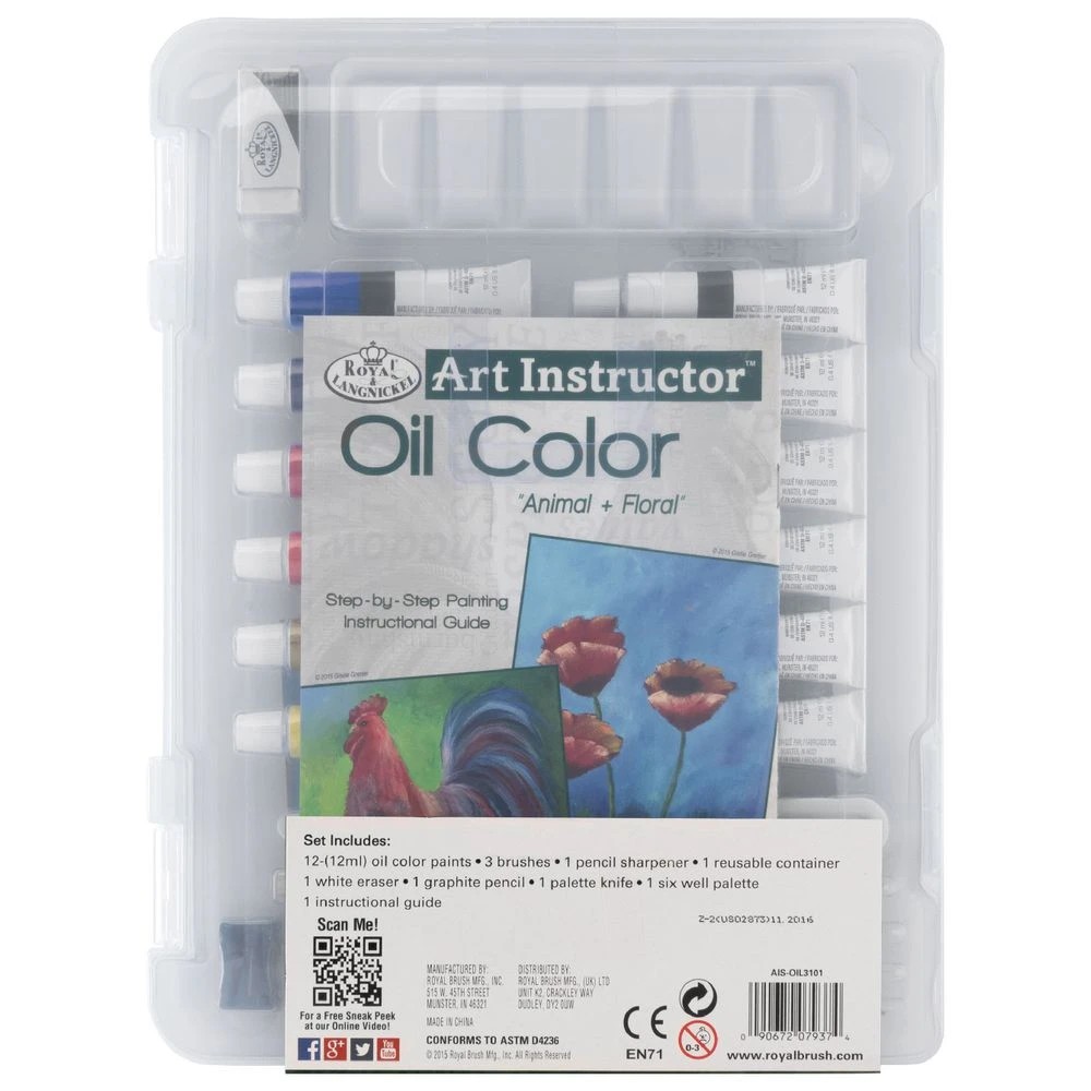2 Royal & Langnickel Art Instructor Set Oil 22 Pieces, 2 of 6