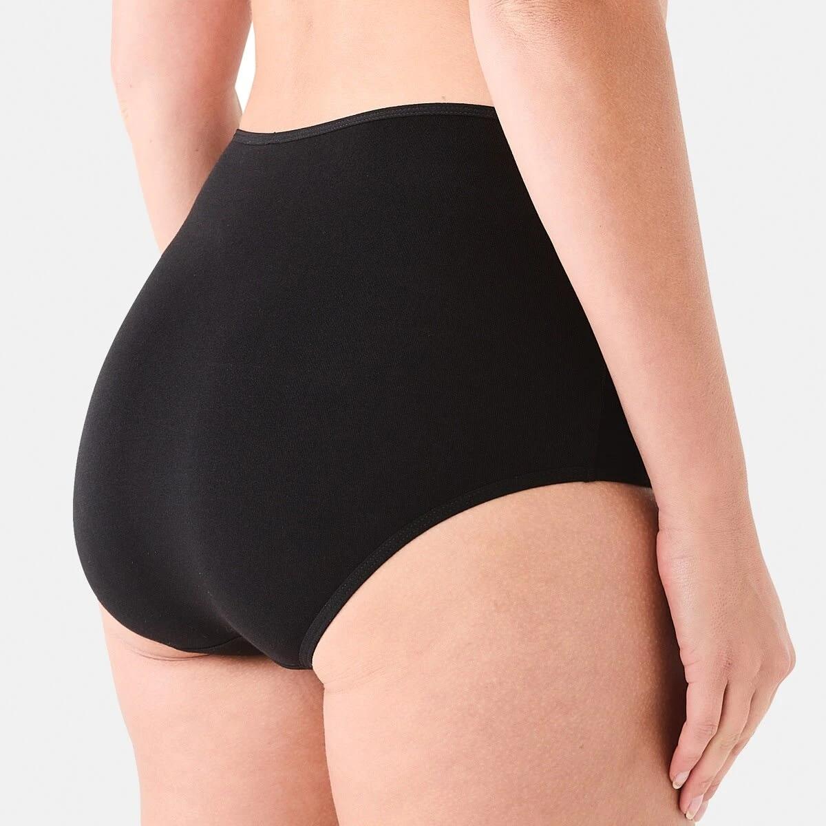 5 5 Pack Cotton Stretch Full Briefs BLACK, 5 of 6