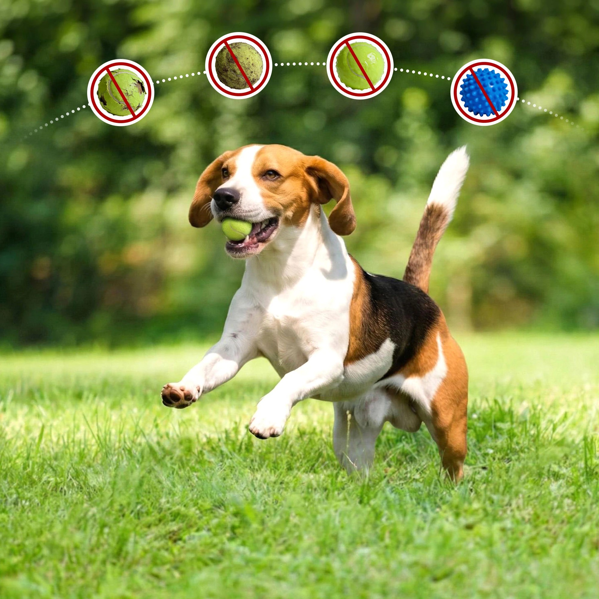 7 i.Pet 2-in-1 Interactive Dog Treat Dispenser Toy with 2 Balls, 7 of 8