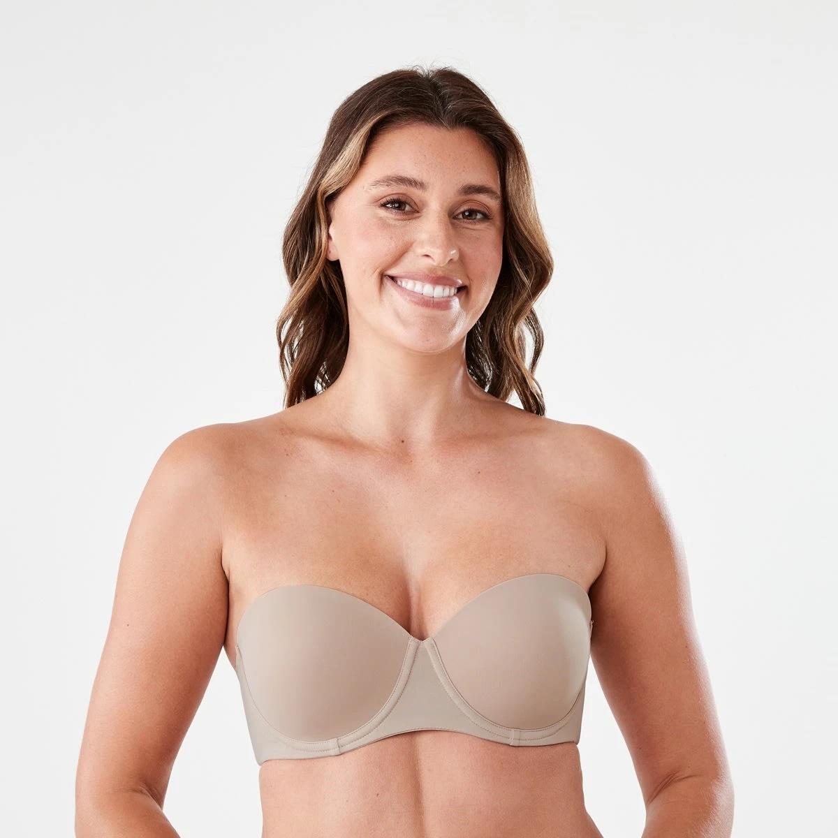 1 Strapless Push-Up Bra BEIGE, 1 of 9
