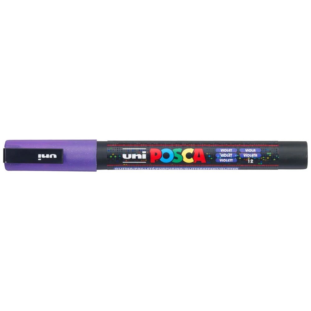 1 POSCA PC 3M Paint Marker Glitter Violet, 1 of 8