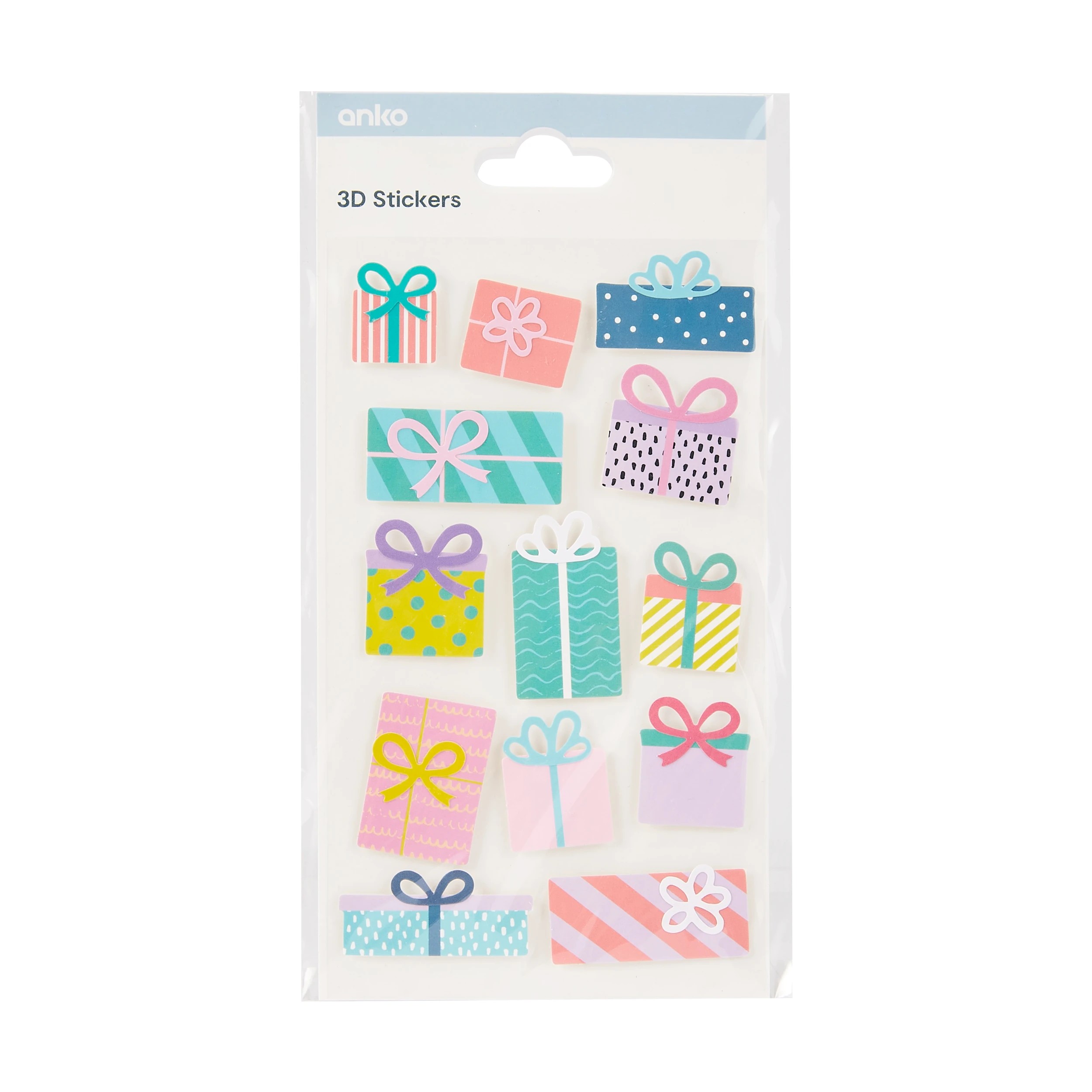 1 3D Stickers - Presents, 1 of 3