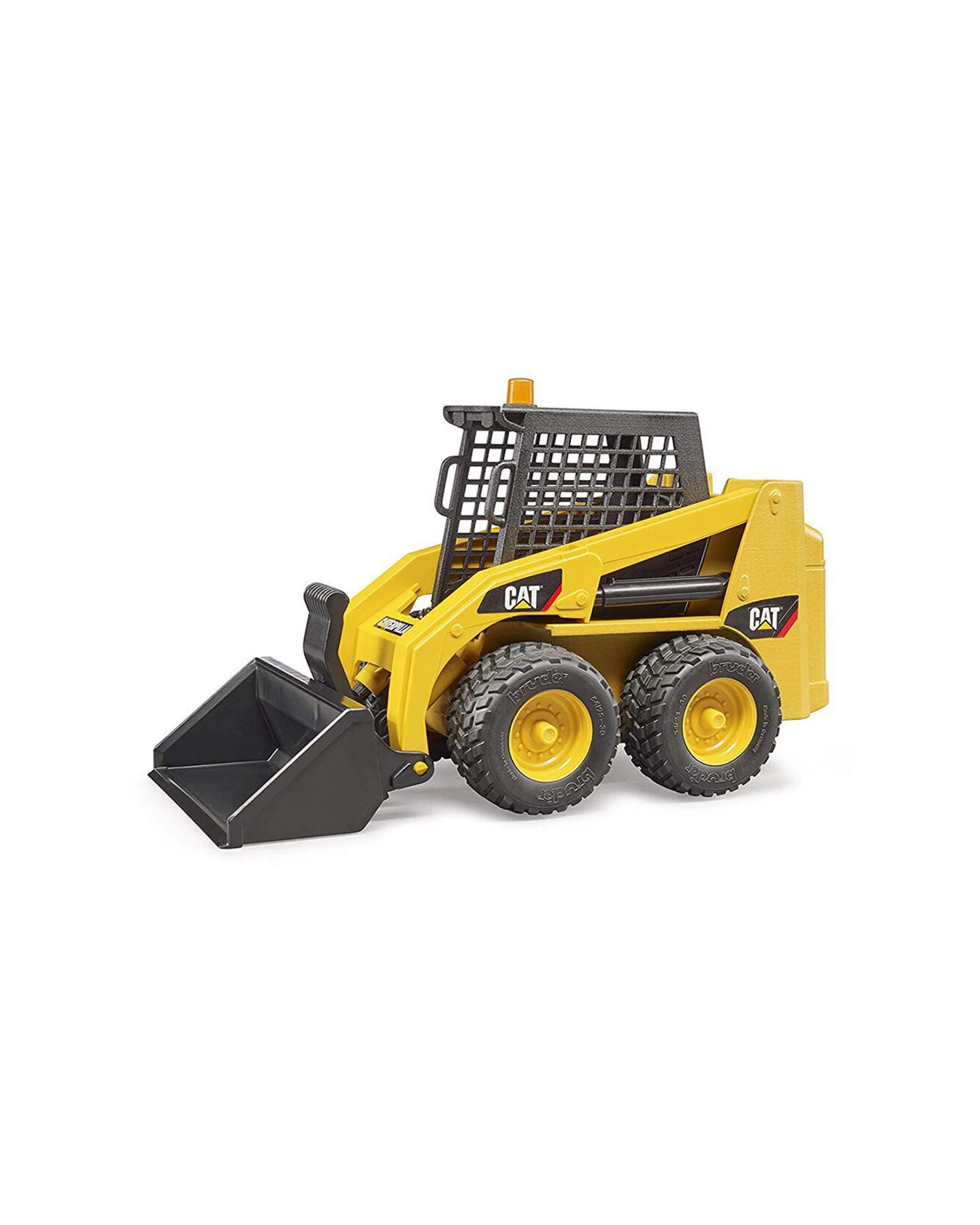 2 Bruder Cat Caterpillar Skid Steer Loader Kids Toy With Detachable Shovel 23cm 1-16 Scale  - Yellow, 2 of 2