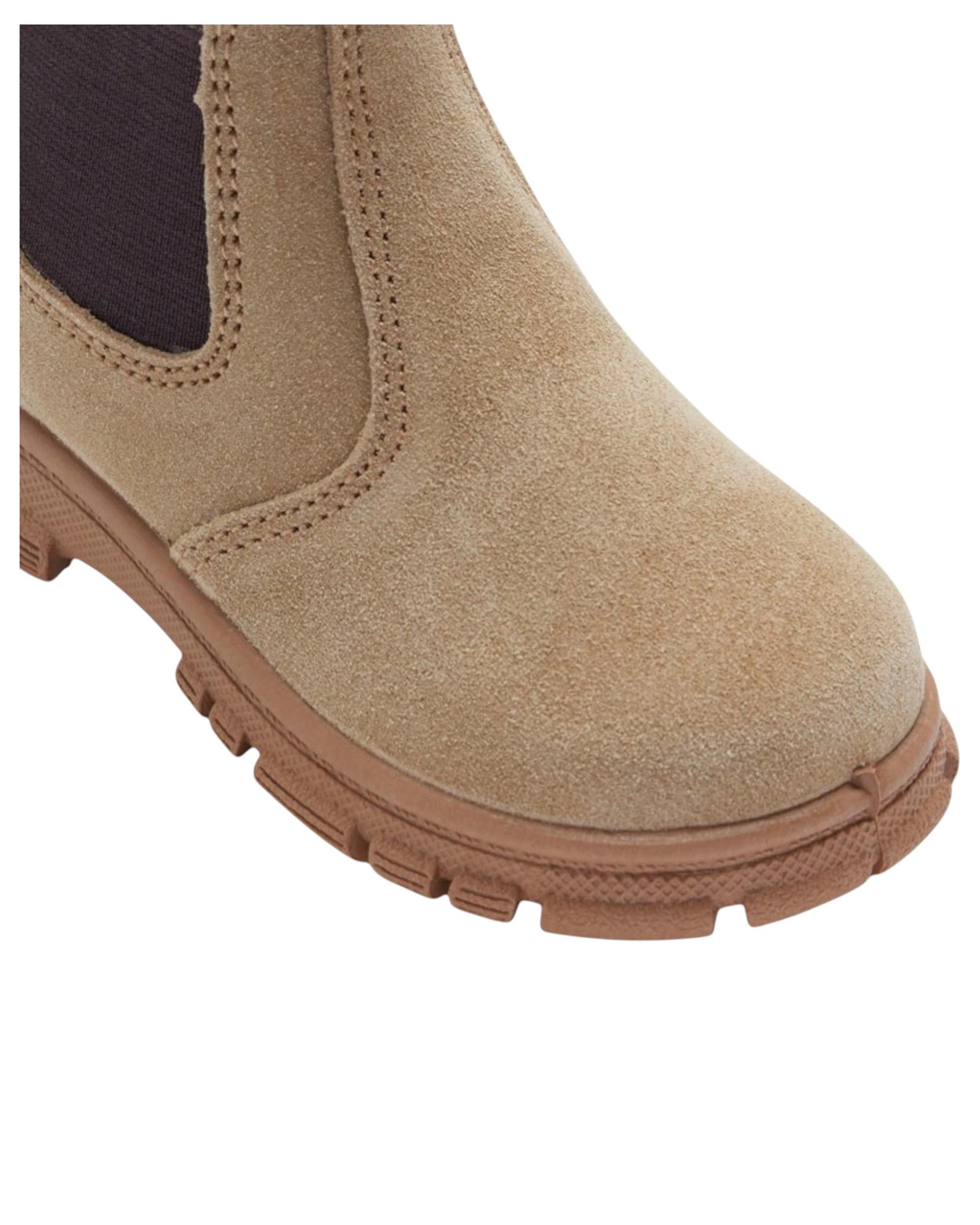 2 Grosby Ranch Boots Wheat Toddler Infant Boys Kids Leather Slip On Shoes WHEAT, 2 of 4