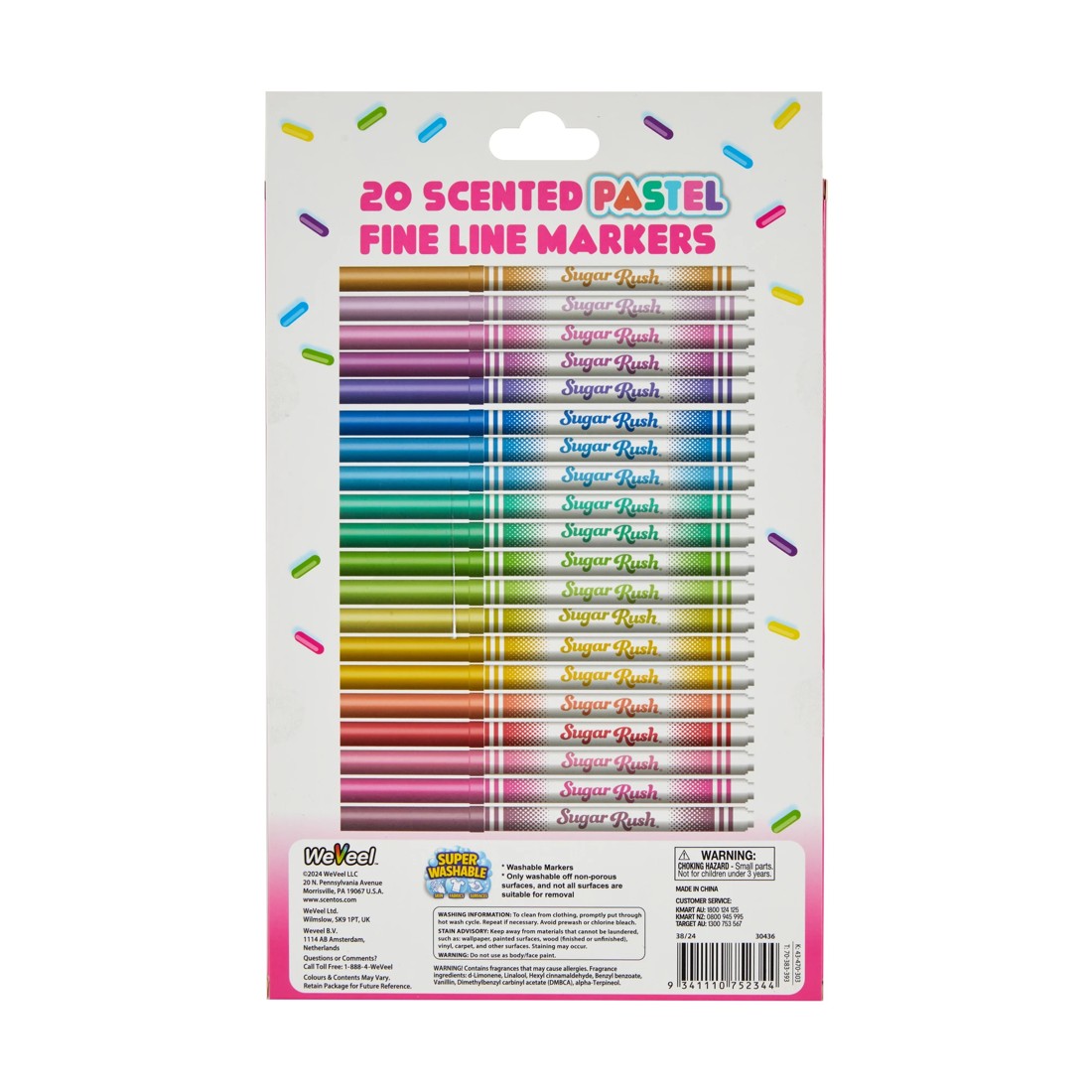 5 20 Pack Sugar Rush Scented Fine Line Markers - Pastel, 5 of 5