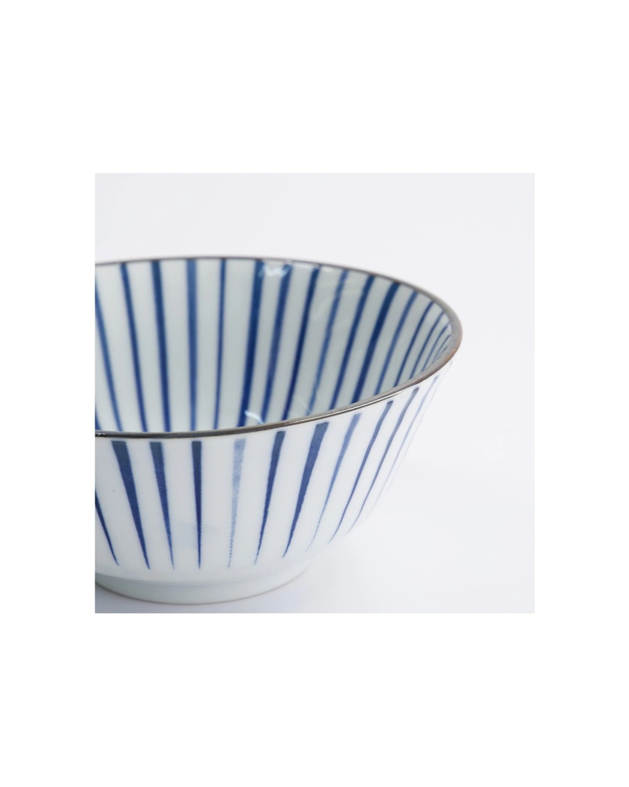 3 Tokyo Design Natsu Tokusa Tayo Bowl 15x7cm Porcelain - Blue, 3 of 3
