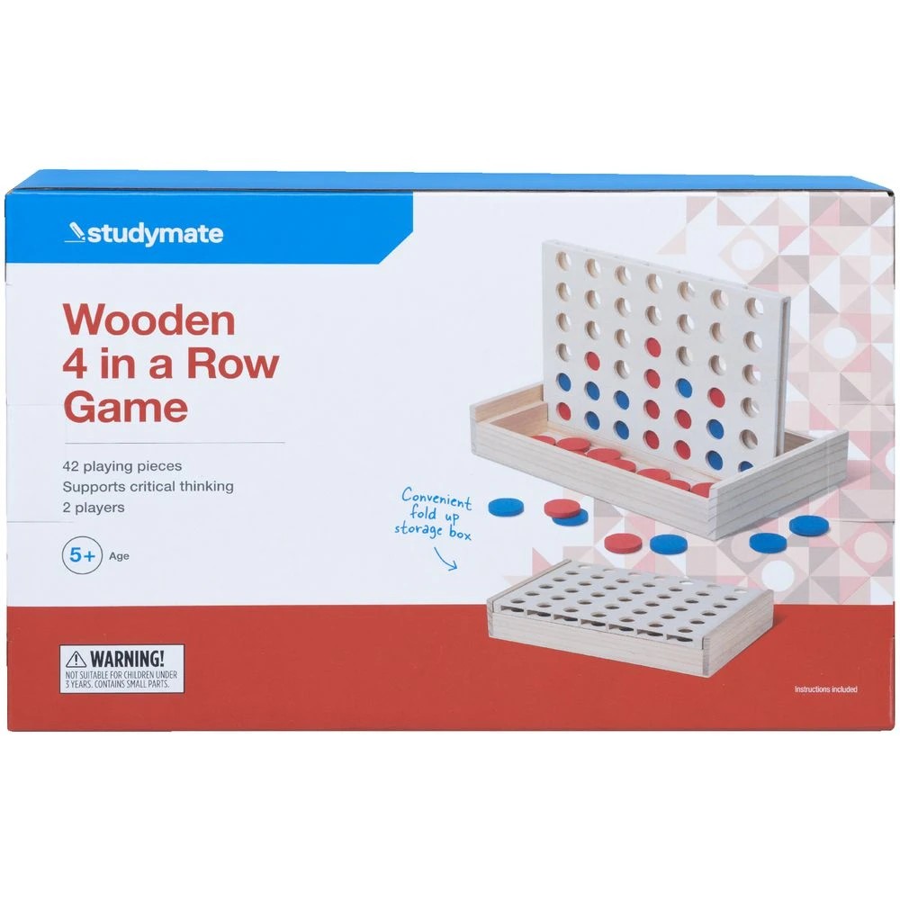 4 Studymate Wooden 4-in-a-Row Game, 4 of 6