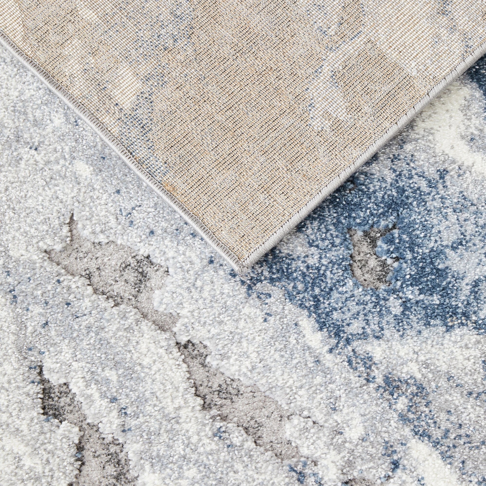 5 Common Ground Rugs Stonefall 222 400x300cm - Extra Extra Large Floor Rug - Blue, 5 of 7
