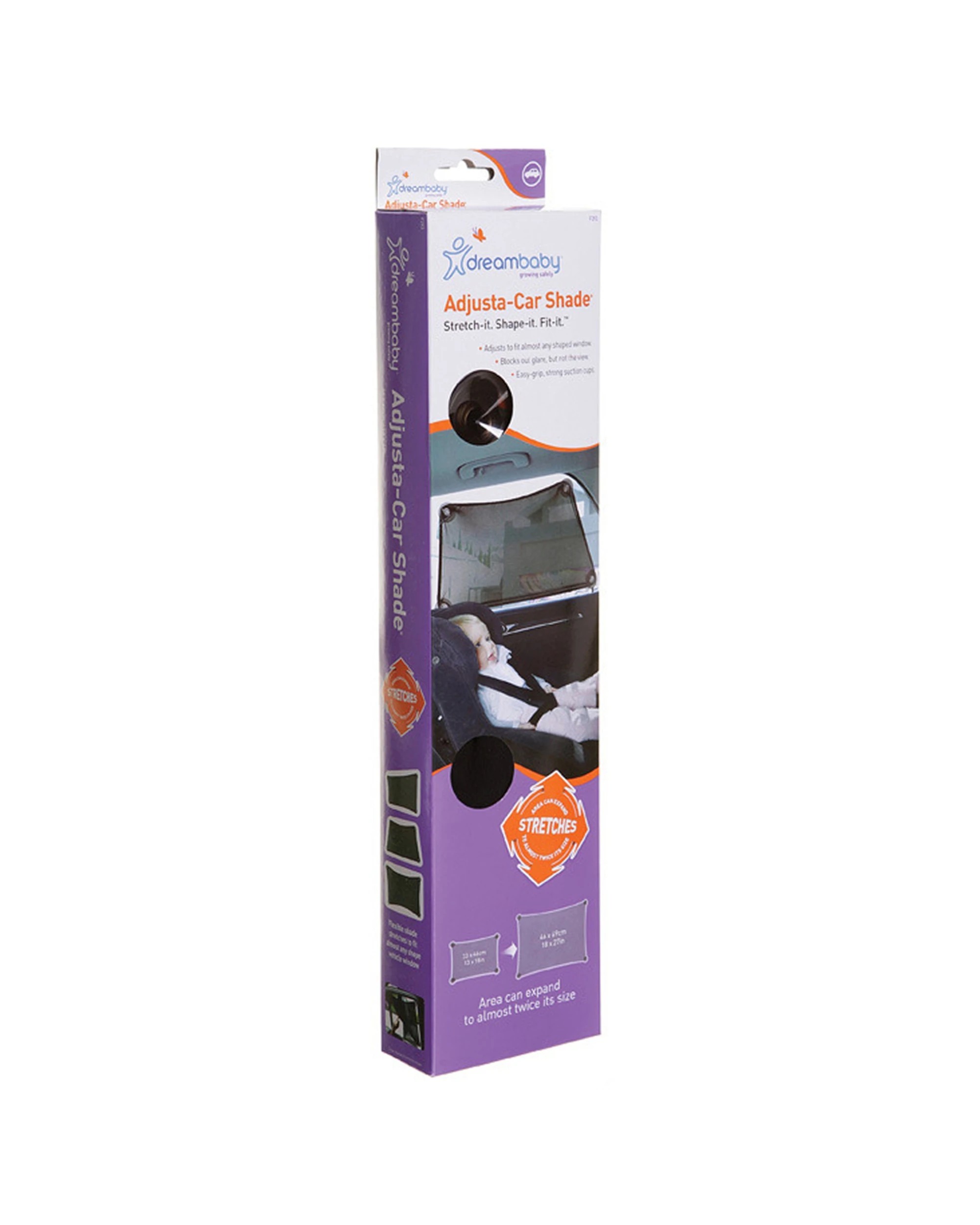 5 Dreambaby Adjusta Car Shade Flexible Blocks Glare Suction Cup Easy Fold - Black, 5 of 5