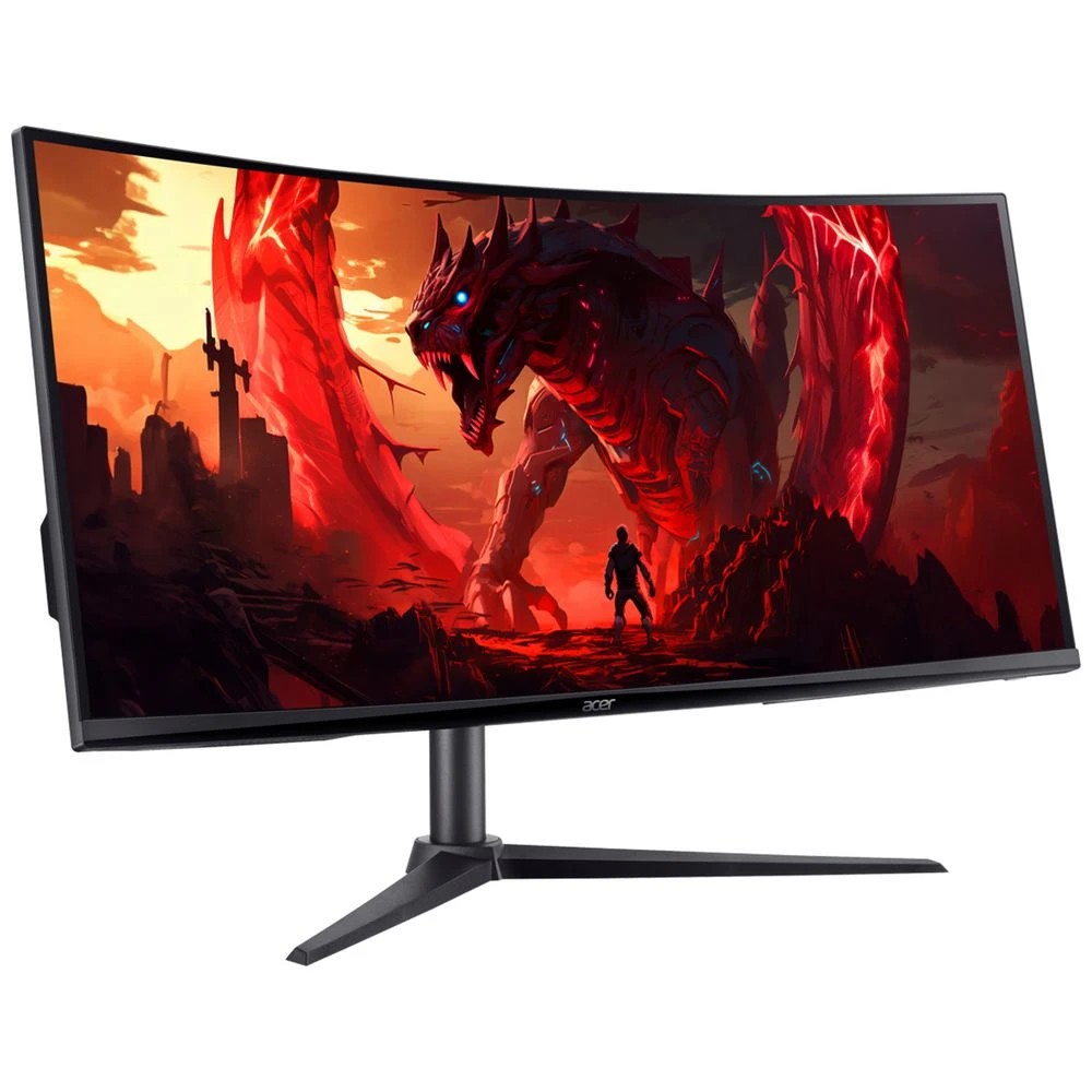 2 Acer Nitro 34" UWQHD 120Hz 1ms Curved Gaming Monitor XZ340CU, 2 of 6