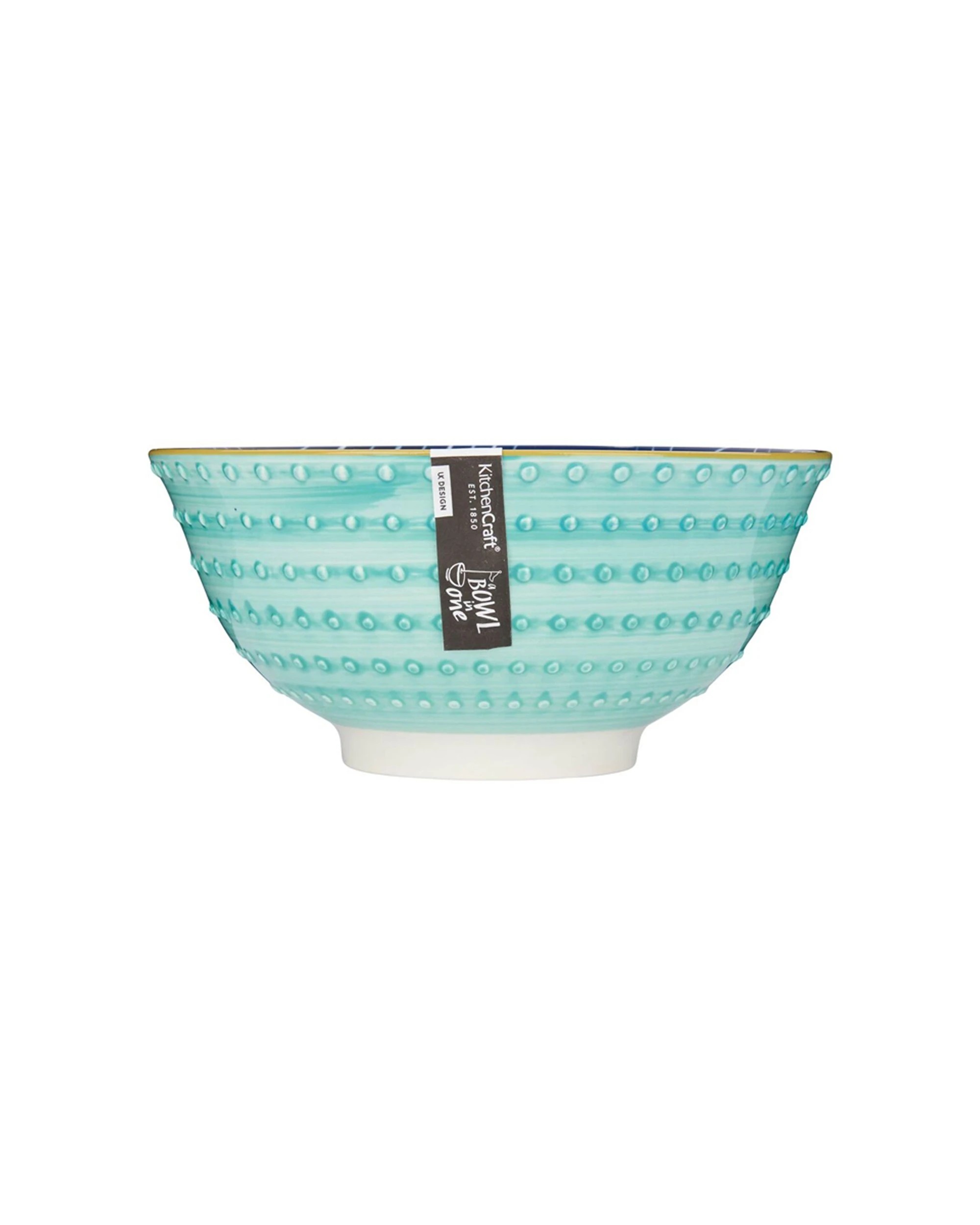 4 Mikasa 4pc Does It All Kitchen Glazed Bowl 15.7cm Durable Microwave Dishwasher Safe - Multi, 4 of 8