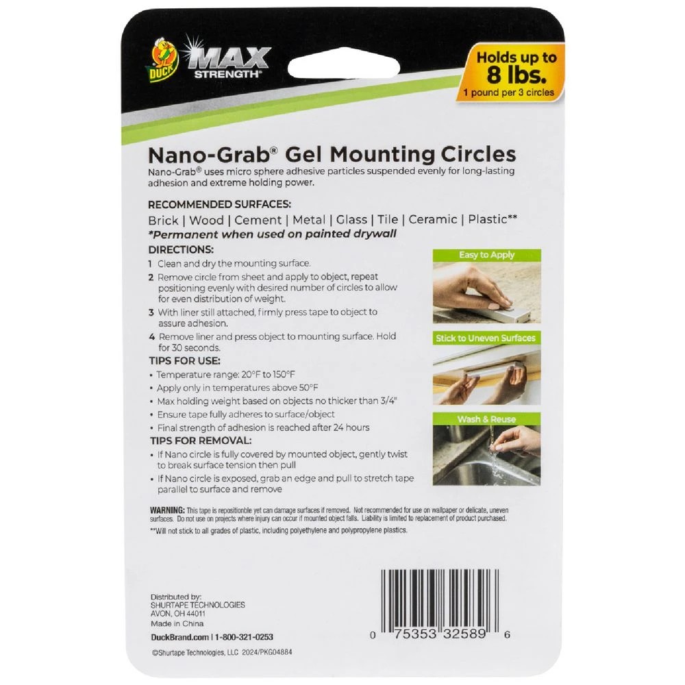 3 Duck MAX Nano Grab Circles 25 x 25mm 24 Pack, 3 of 10
