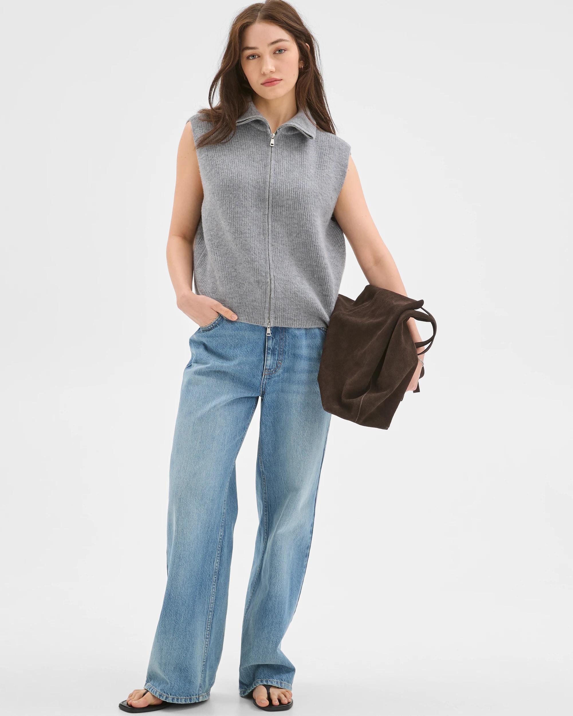 2 Lily Loves High Neck Vest DARK GREY MARLE, 2 of 7