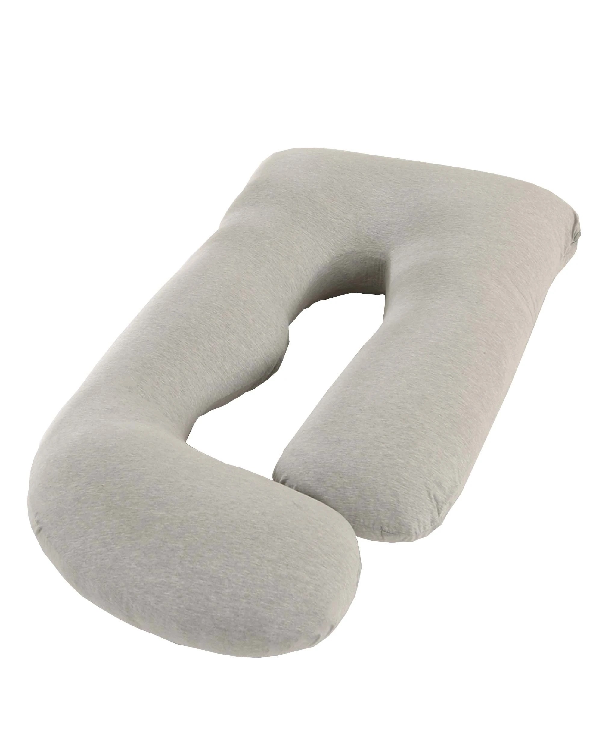 1 Advwin Pregnancy Nursing Sleeping Pillow W/ Detachable Cover J-shaped - Beige, 1 of 6