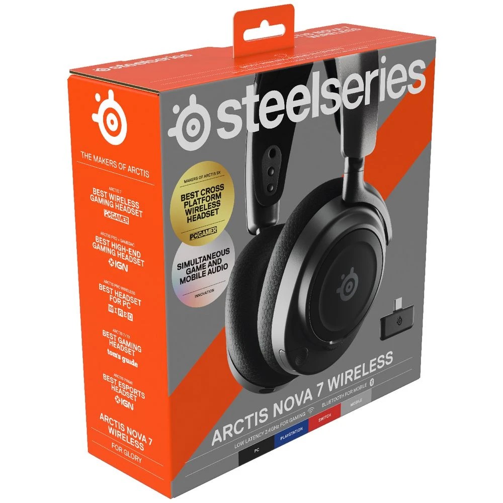 7 SteelSeries Arctis Nova 7 Black Wireless Headset
 - Black, 7 of 8