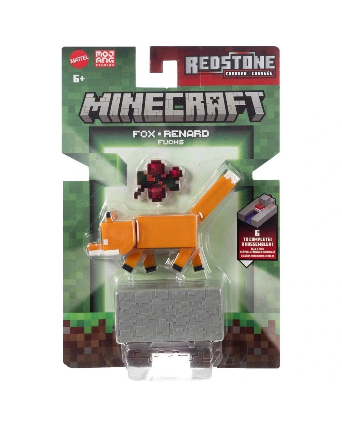 Minecraft Redstone Charged Fox Figure - Kmart